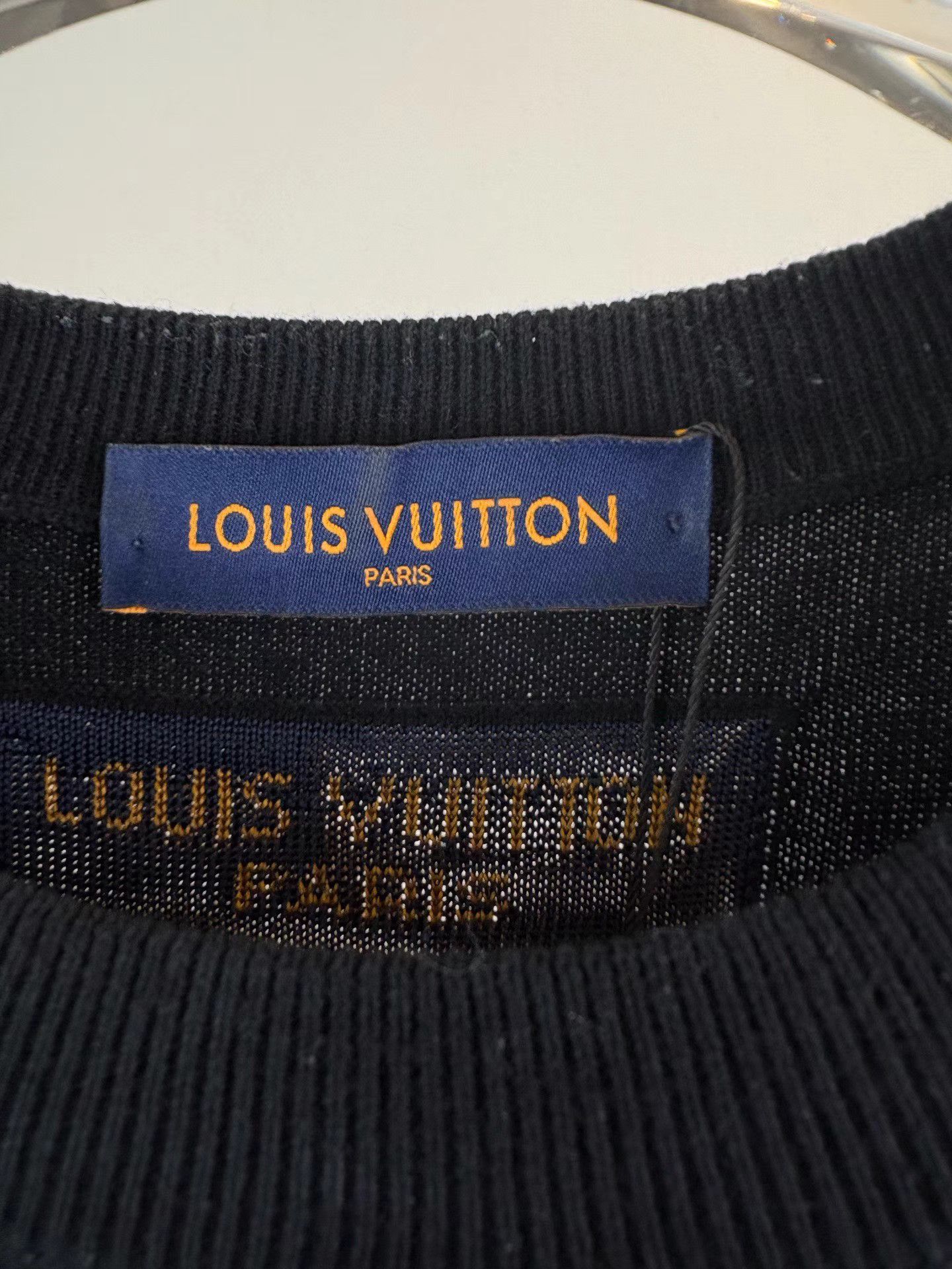 Louis Vuitton LOUIS VUITTON Black Barrage Knit Short Sleeve K1 Size US XXL / EU 58 / 5 - 3 Thumbnail