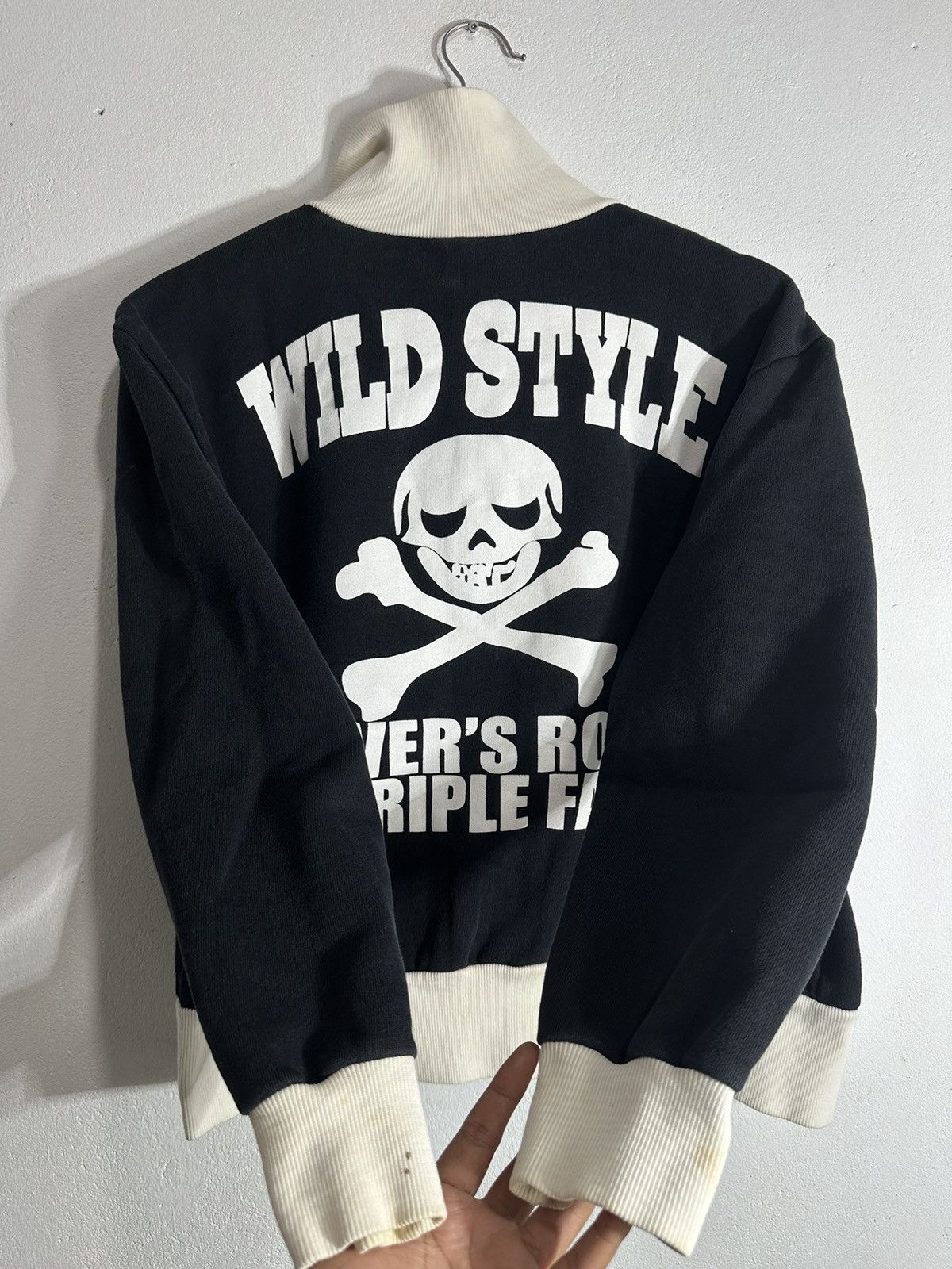Japanese Brand COME HERE KING 🤴🏻 CRAZY FADED BEAUMERE POEM FUR ZIP HOODIE Size US L / EU 52-54 / 3 - 7 Thumbnail