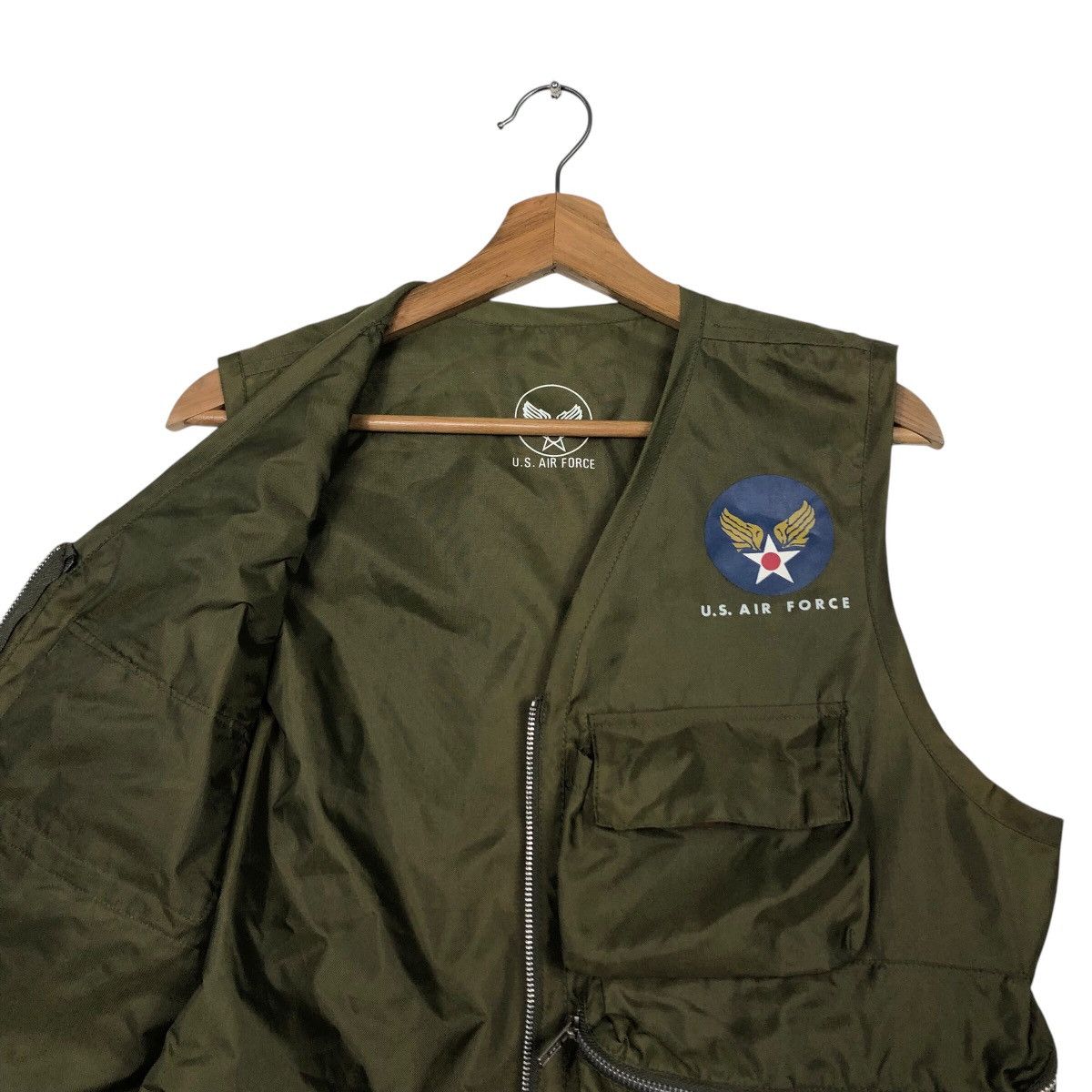 Japanese Brand 📌Vintage Utility Tactical Vest Us Air Force Military Size US M / EU 48-50 / 2 - 13 Thumbnail