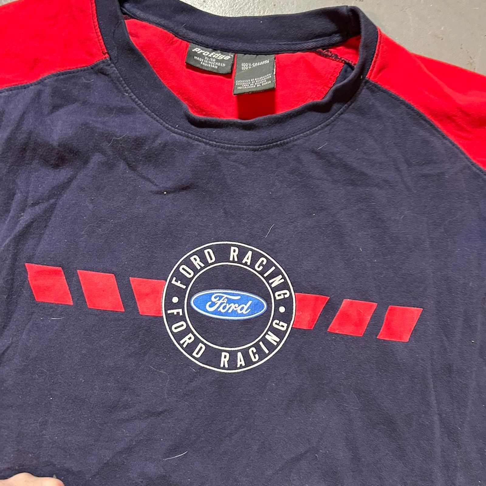 Fruit Of The Loom 90s ford truck long sleeve tee shirt xl nascar navy red Size US XL / EU 56 / 4 - 2 Thumbnail