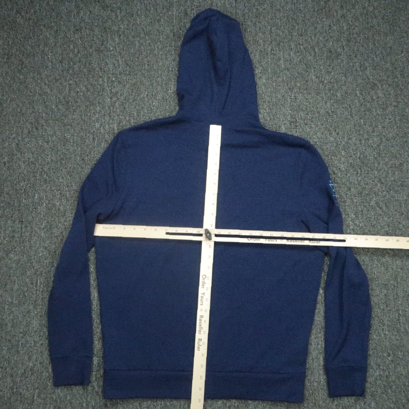 Vintage Redvanly Hoodie Mens Small Blue Pullover Hooded Pockets Breathable Lightweight Performance CrossFit Gym & Training Winter Spring Fall Pockets Size US S / EU 44-46 / 1 - 6 Thumbnail