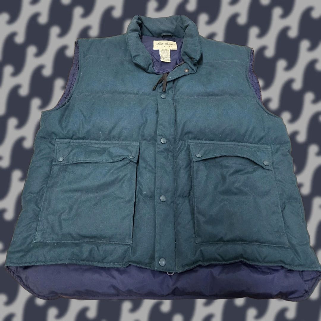 Eddie Bauer VINTAGE Eddie Bauer Vest Mens XL Green Goose Down Puffer Quilted Outdoor Winter Warm Size US XL / EU 56 / 4 - 1 Thumbnail