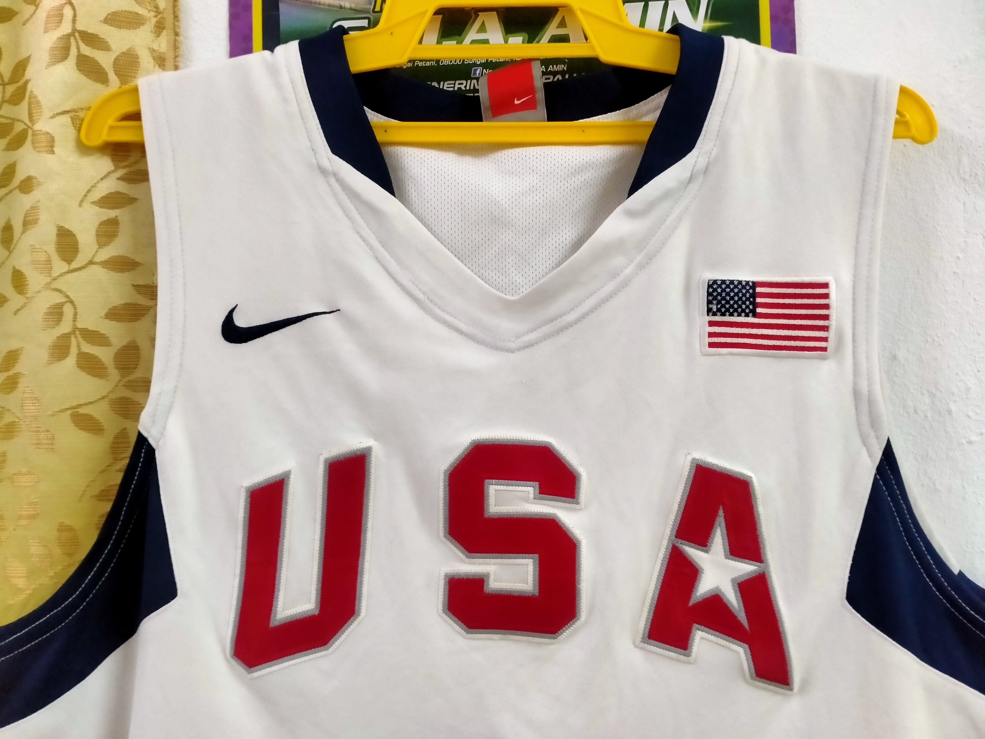 Nike × USA Olympics Dwyane Wade USA Basketball 2008 Olympics Jersey Team XL Size US XL / EU 56 / 4 - 5 Thumbnail