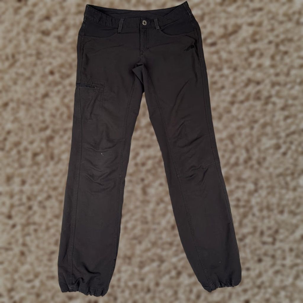 The North Face VINTAGE The North Face Pants Womens 6 Black Chino Elastic Ankle Hiking Outdoor READ ME Size 31" - 1 Thumbnail