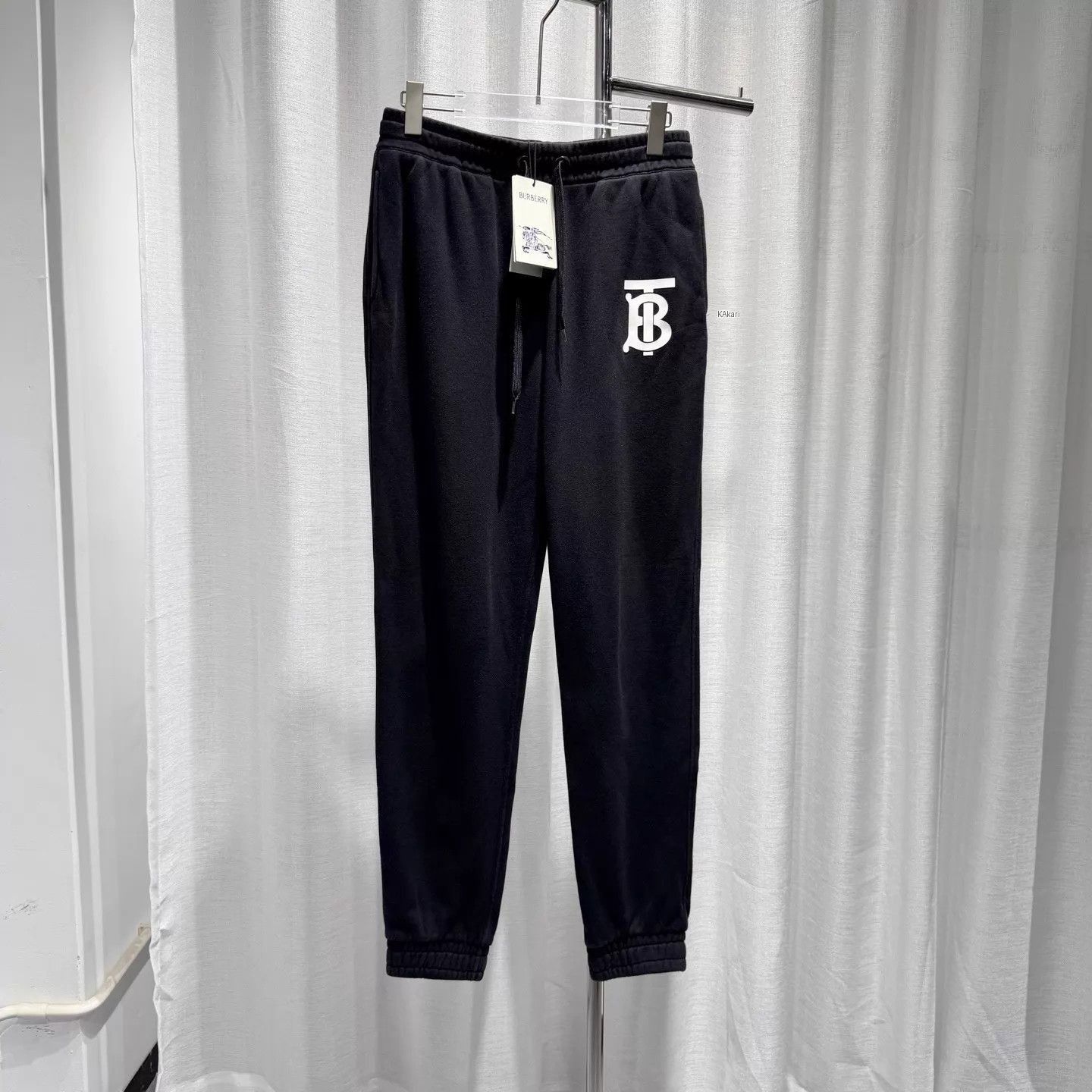 Burberry Black Jogger Sweatpants with Logo Size US 32 / EU 48 - 1 Thumbnail