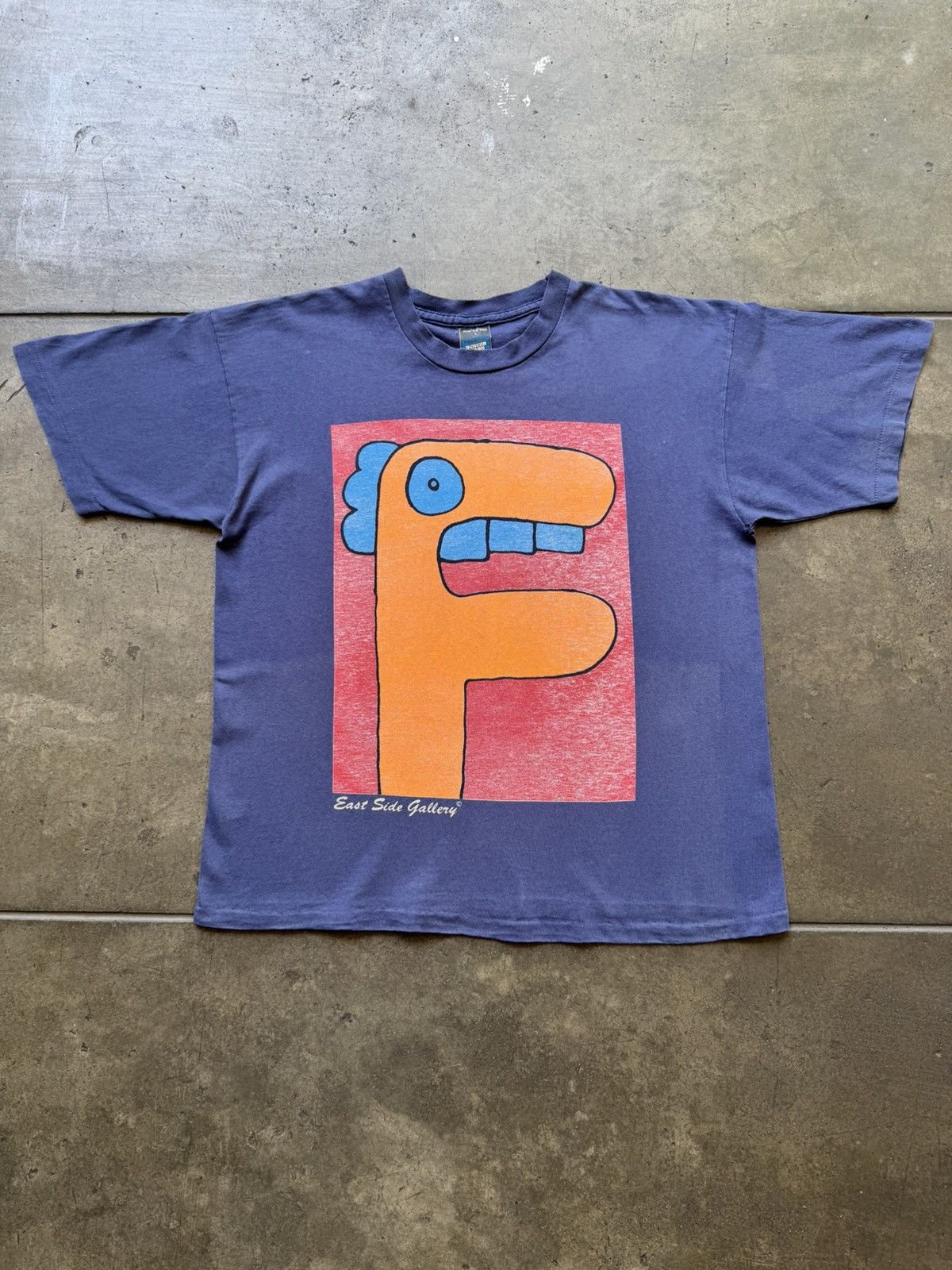 Vintage VTG ‘90s Thierry Noir Art Tee Shirt East Side Gallery Haring Size US L / EU 52-54 / 3 - 1 Thumbnail
