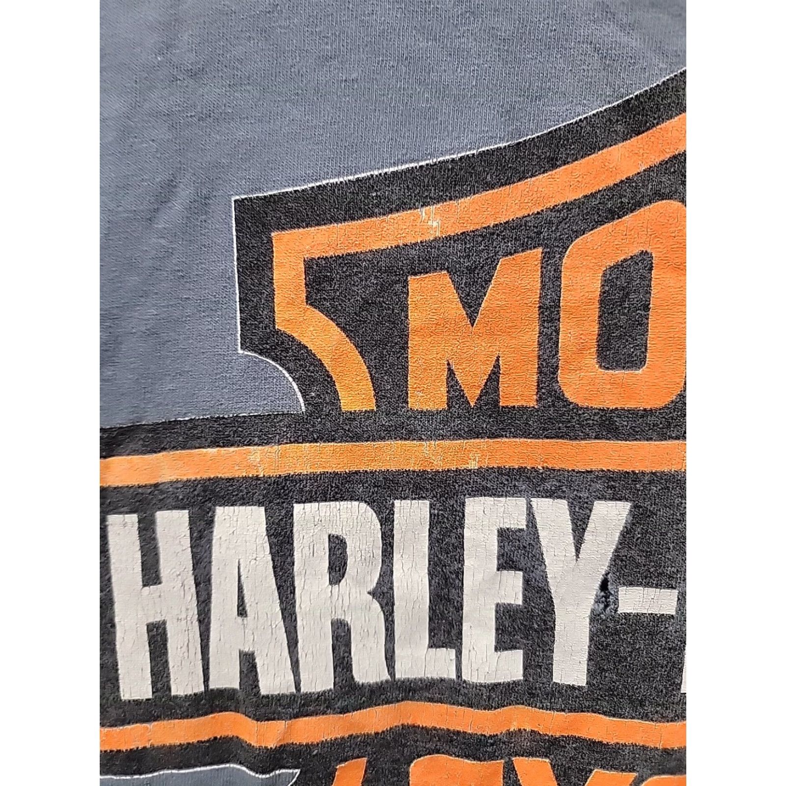 Harley Davidson VINTAGE Harley-Davidson Shirt Mens L Black 1990s Distressed Graphic Made In USA Size US L / EU 52-54 / 3 - 7 Thumbnail