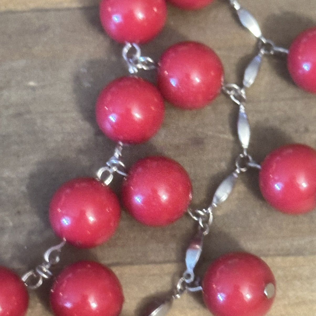 Other Cherry red layered statement bead necklace Size ONE SIZE - 4 Thumbnail