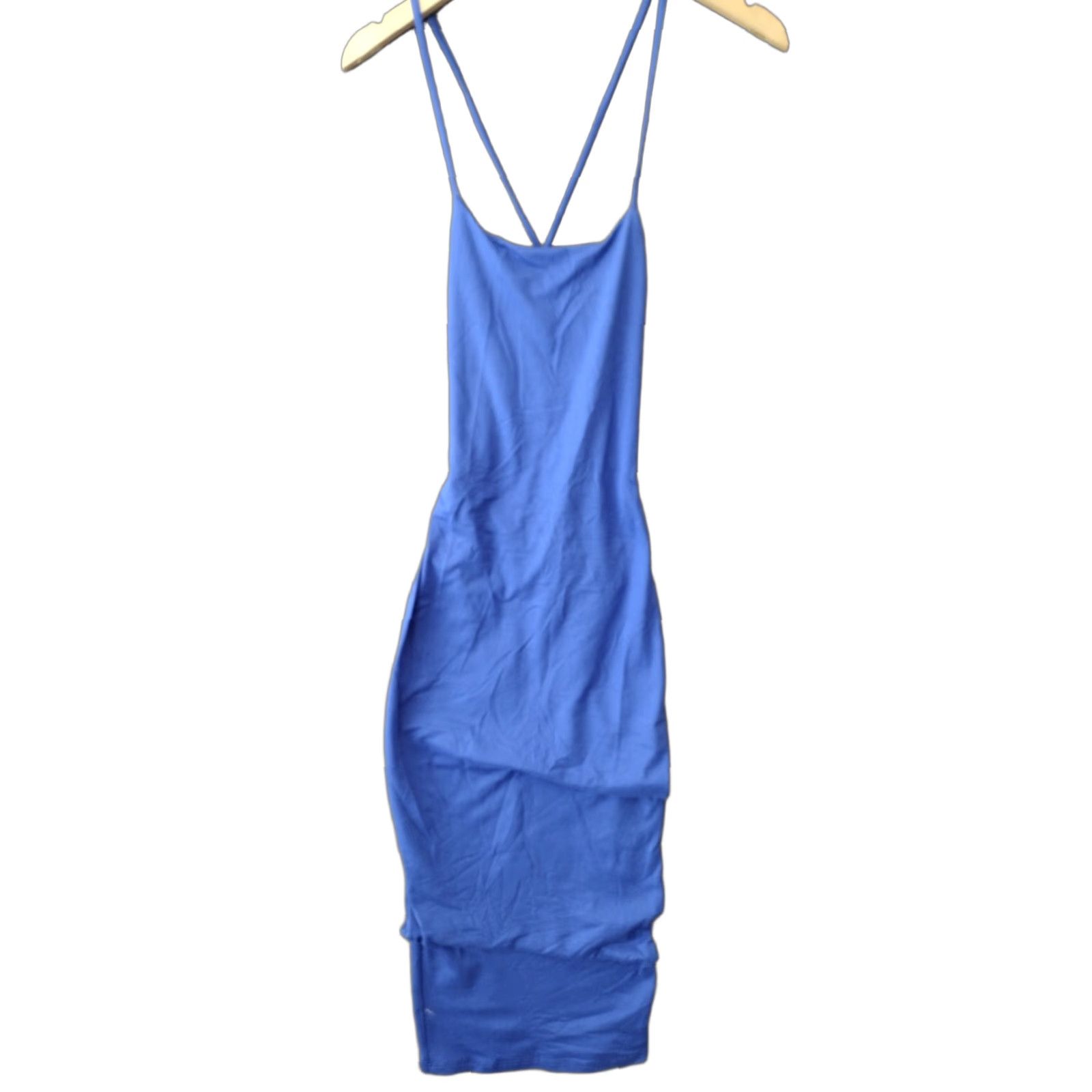 Vintage Codigo Maxi Dress Women's S Blue Maxi Dress Sleeveless Open Back Sexy Spaghetti Strap Size S / US 4 / IT 40 - 1 Thumbnail
