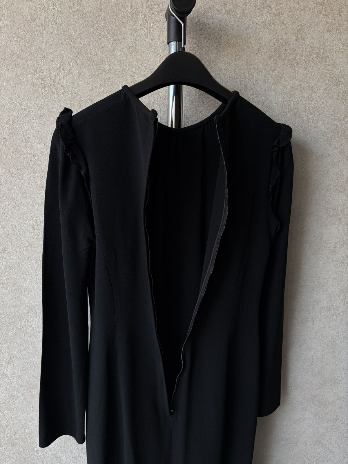 Dolce & Gabbana Dolce & Gabbana Long-sleeve Flared Ruffle Midi Dress Size M / US 6-8 / IT 42-44 - 3 Thumbnail