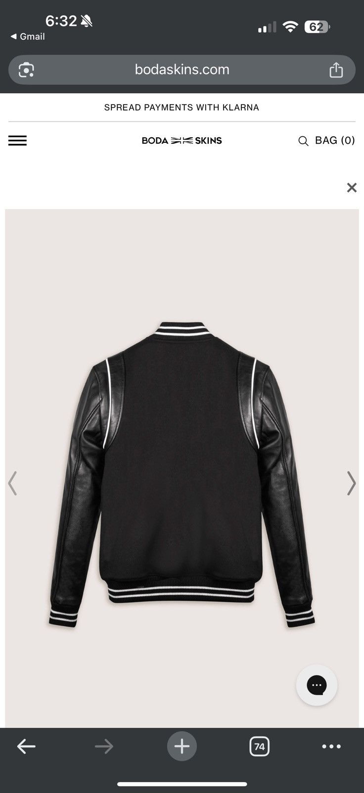 Boda Skins BODA VARSITY TALL JACKET (MAN) Size US L / EU 52-54 / 3 - 6 Thumbnail