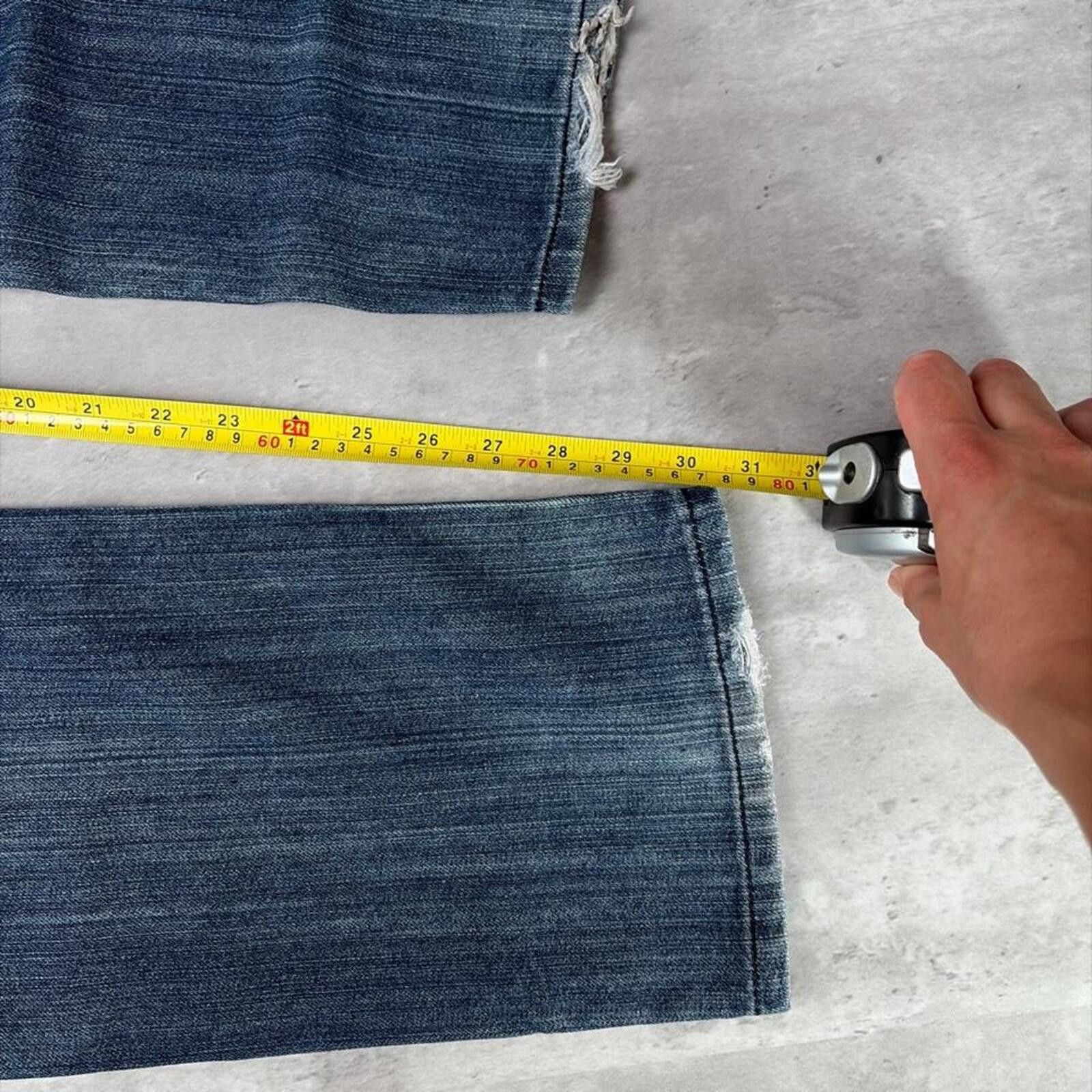 Other Y2K Dark Wash F.U.S.A.I. Grunge Gothic Straight Denim Jeans Size US 36 / EU 52 - 7 Thumbnail