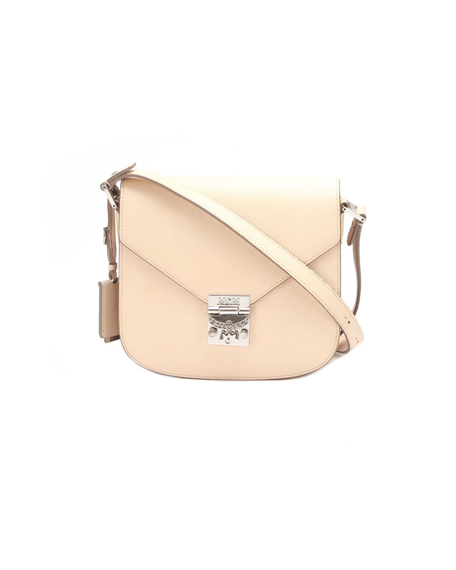 image of MCM Lightly Worn Pink Leather Bag, Women's