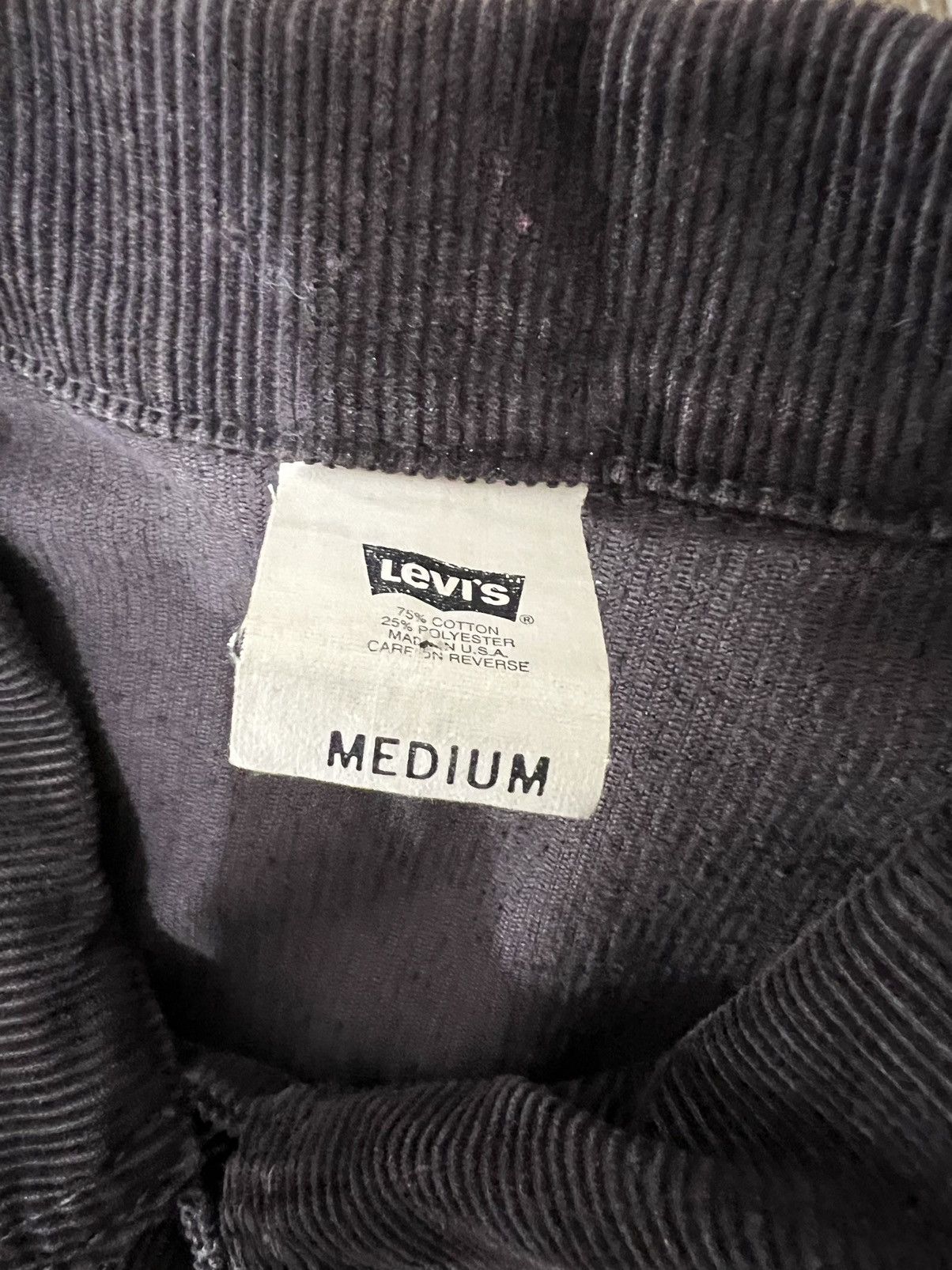 Levi's × Vintage Vintage womens 1996 Levis corduroy cropped trucker jacket Size M / US 6-8 / IT 42-44 - 4 Thumbnail