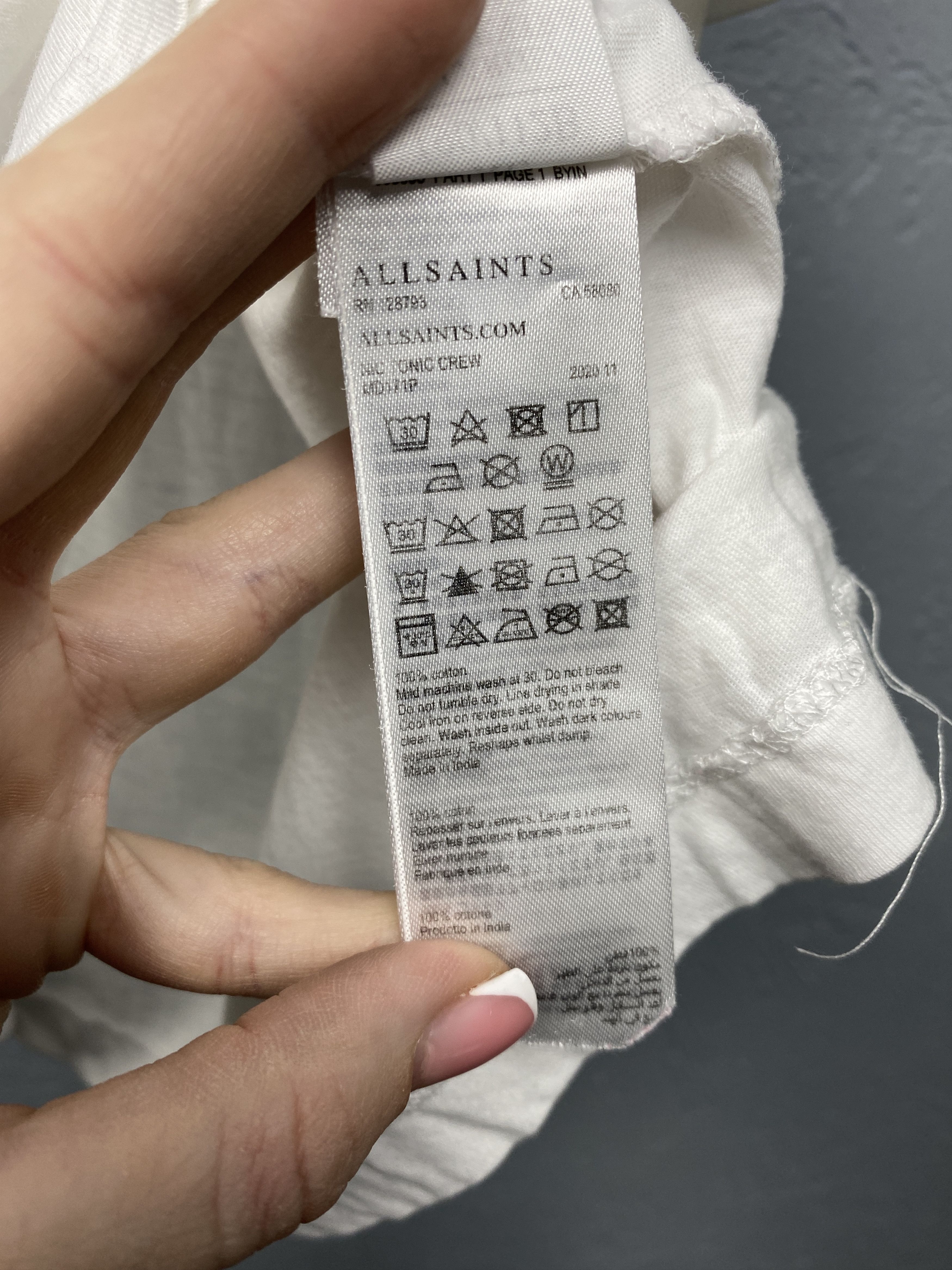 Allsaints Allsaints Vintage Mens Tonic Crew Neck T-Shirt Size US XL / EU 56 / 4 - 5 Thumbnail