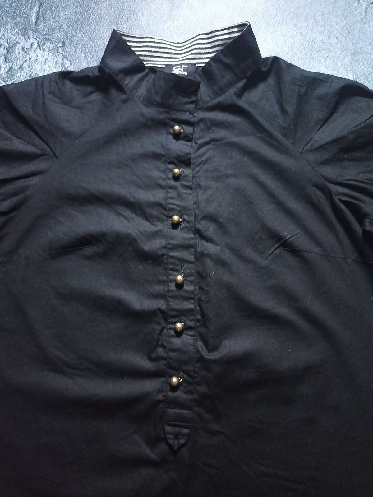 Gianfranco Ferre Vintage GianFranco Ferre GF Black Cotton Shirt Women Size S Size S / US 4 / IT 40 - 4 Thumbnail