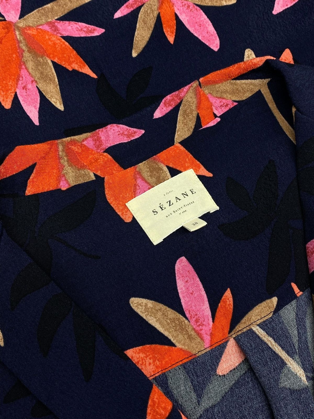 Sezane 🔥 Y2K SÉZANE FLORAL SHIRT MADE IN FRANCE PARIS VIBES Size S / US 4 / IT 40 - 5 Thumbnail