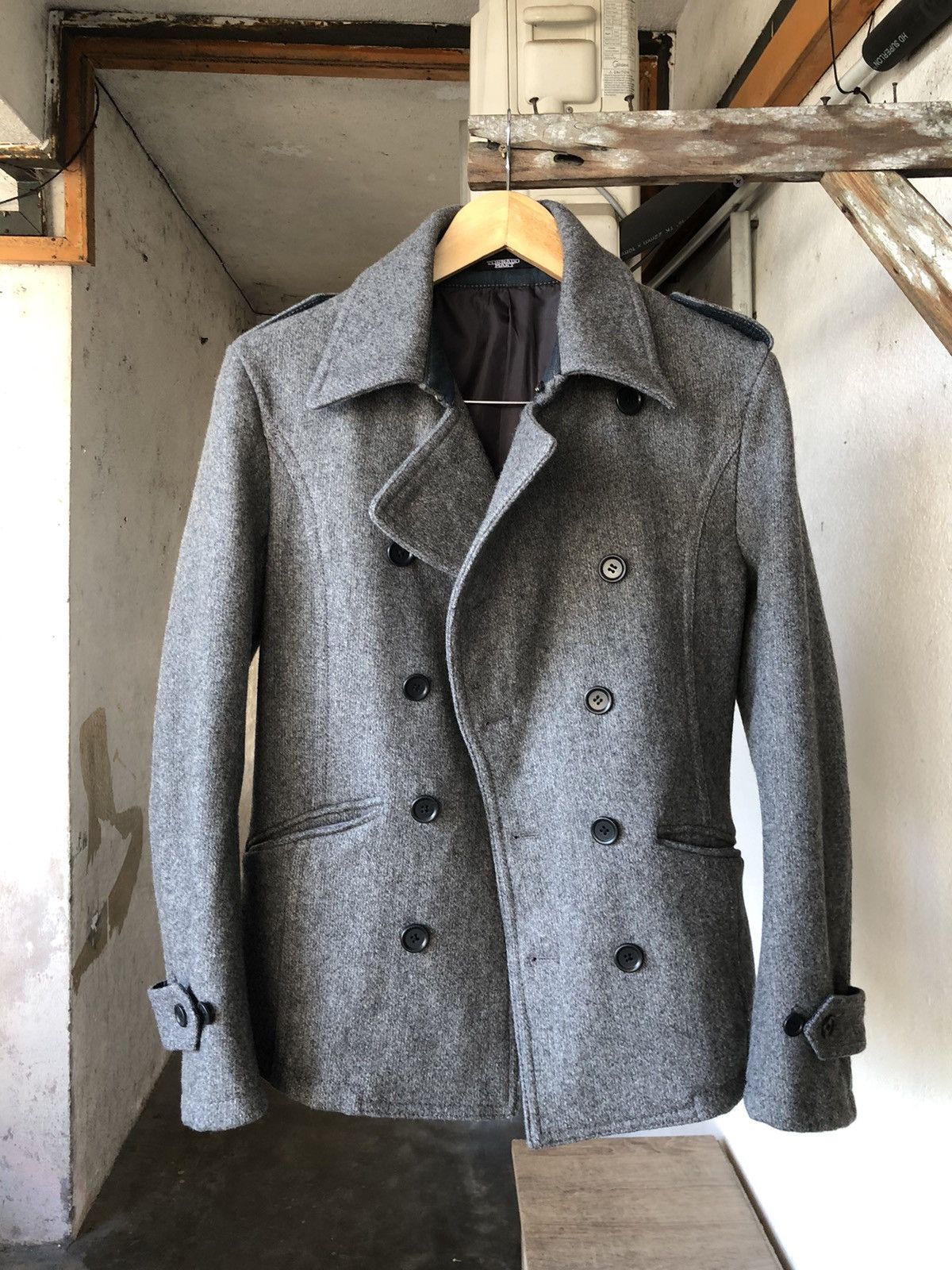 If Six Was Nine Tornado Mart Japan Double Collar Wool Jacket Size M / US 6-8 / IT 42-44 - 3 Thumbnail