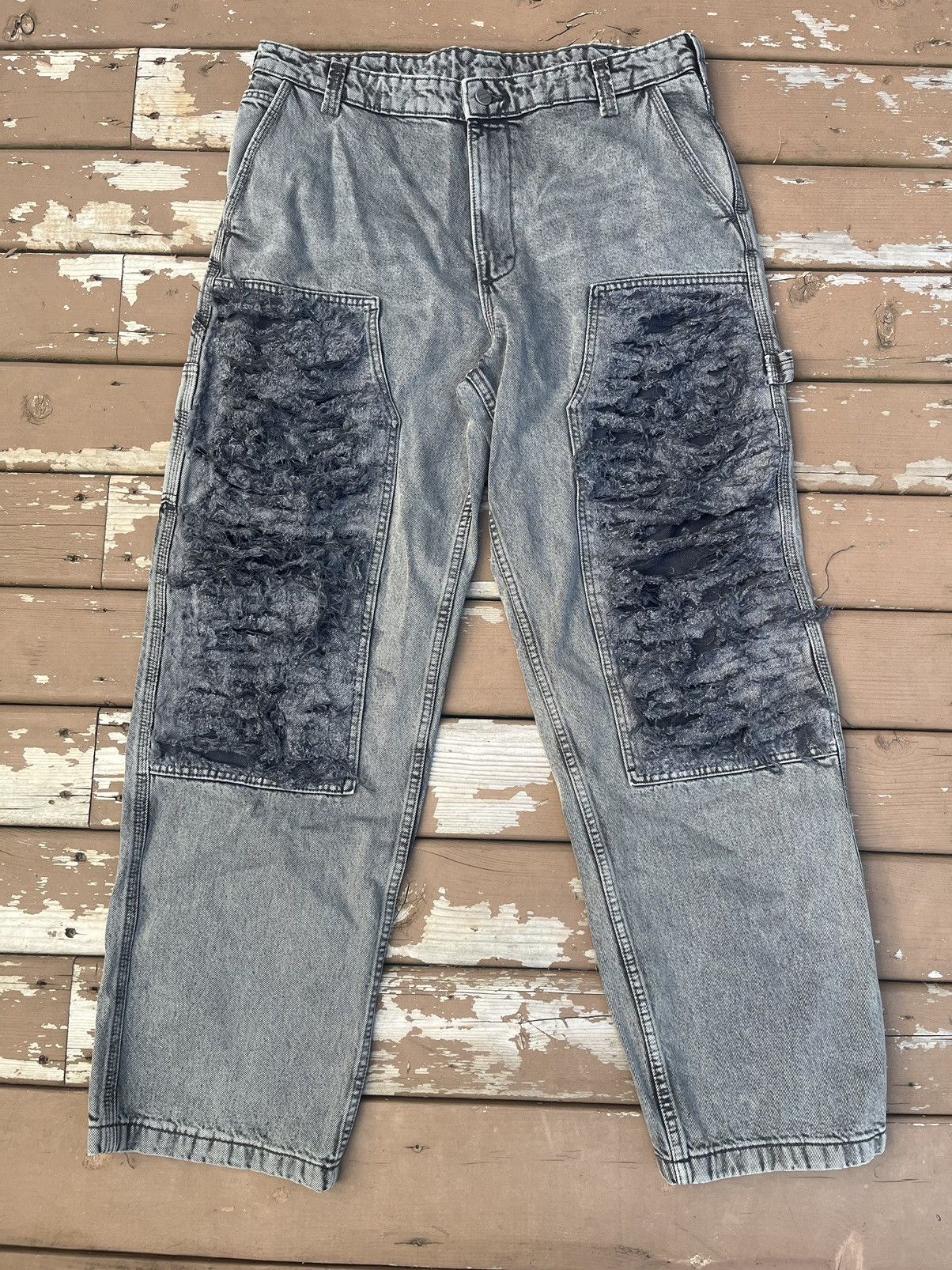 Vintage Denim double knee custom Size US 34 / EU 50 - 1 Thumbnail