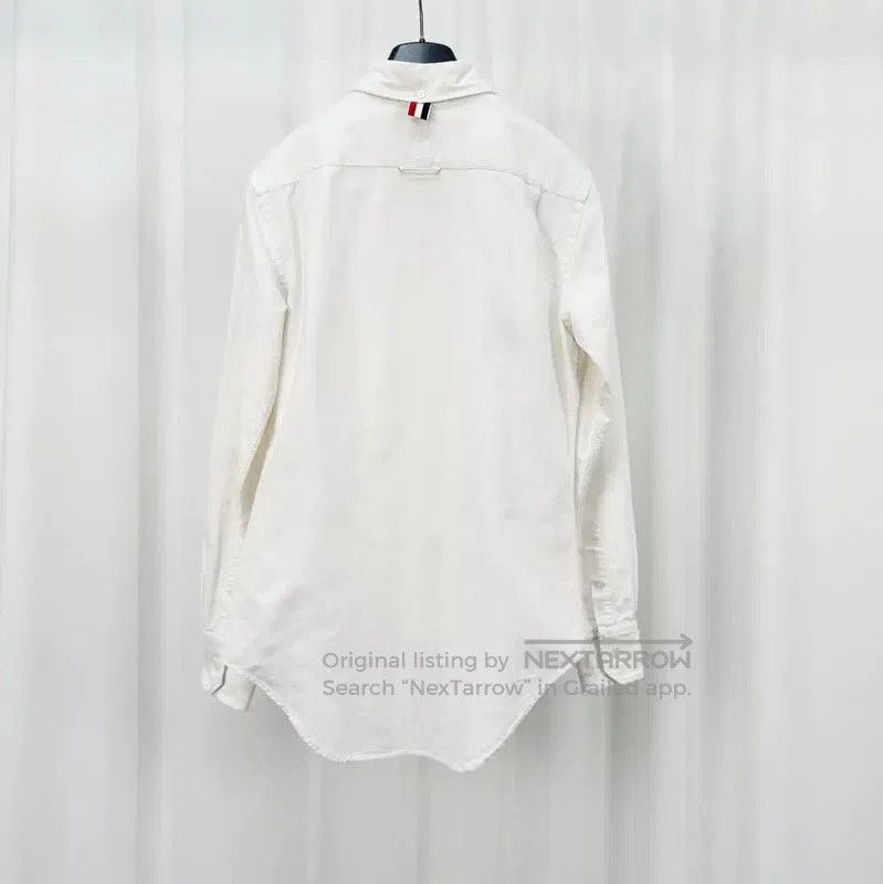 Thom Browne Thom Browne Striped White Long Sleeve Shirt . Size XL / US 12-14 / IT 48-50 - 2 Thumbnail