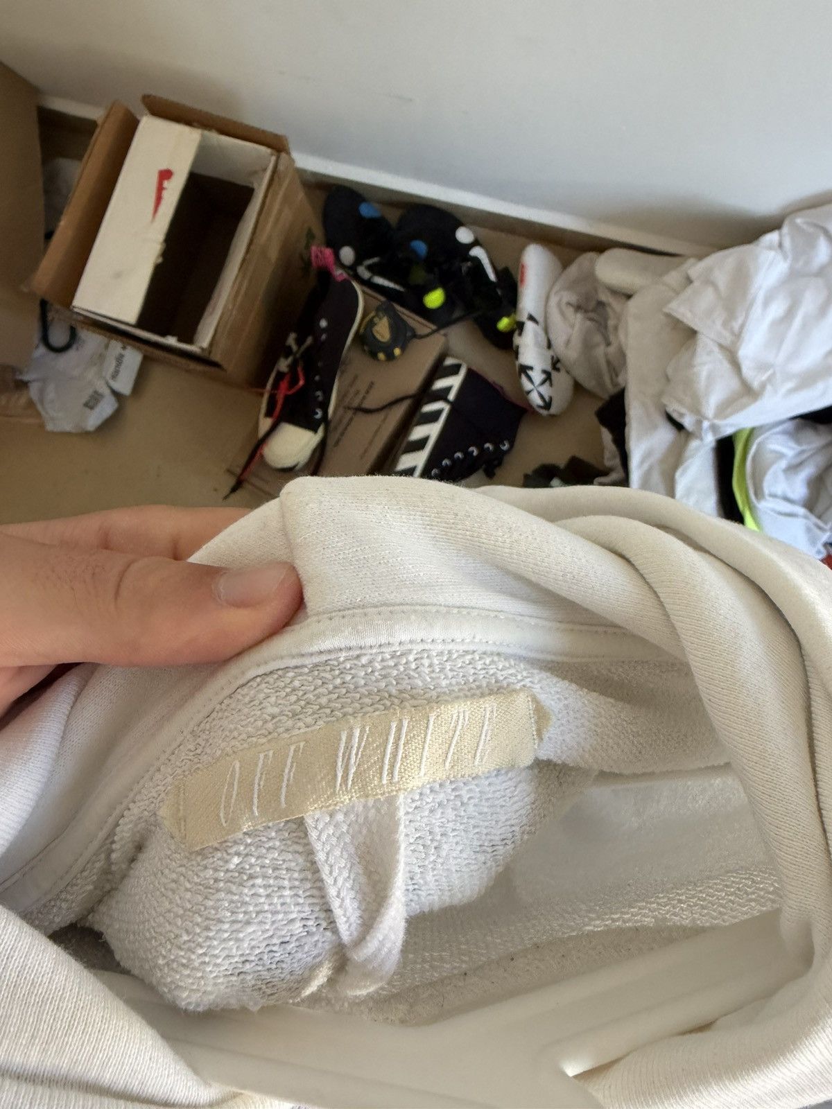 Off-White Off White “Blue Collar” Hoodie Size US L / EU 52-54 / 3 - 9 Thumbnail