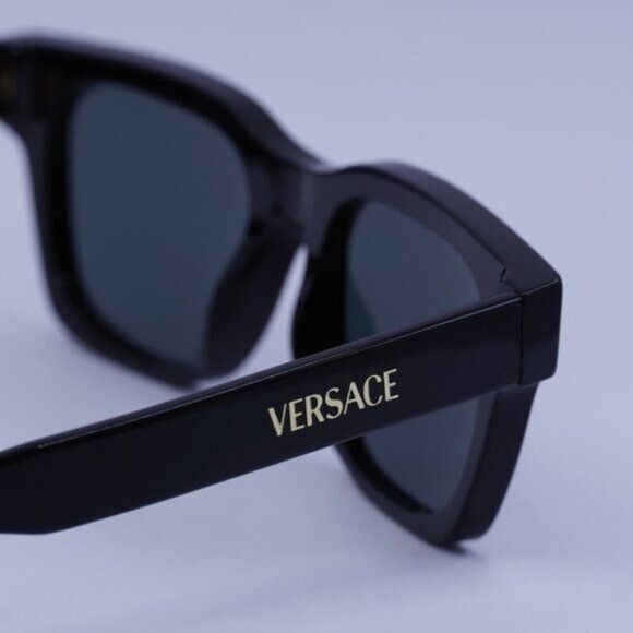 Versace Versace VE4486 GB1/87 Sunglasses Black Square Frame Size ONE SIZE - 7 Thumbnail