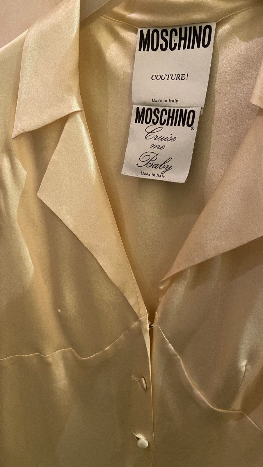 Moschino Moschino SS 1989 Couture Blouse Silk Size L / US 10 / IT 46 - 9 Thumbnail