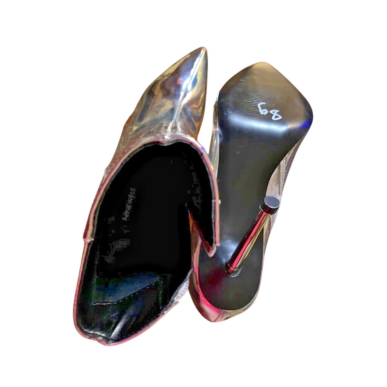 Nine West Nine West Farrah Metallic Metal Heel Bootie Boot Silver Size US 7 / IT 37 - 5 Thumbnail
