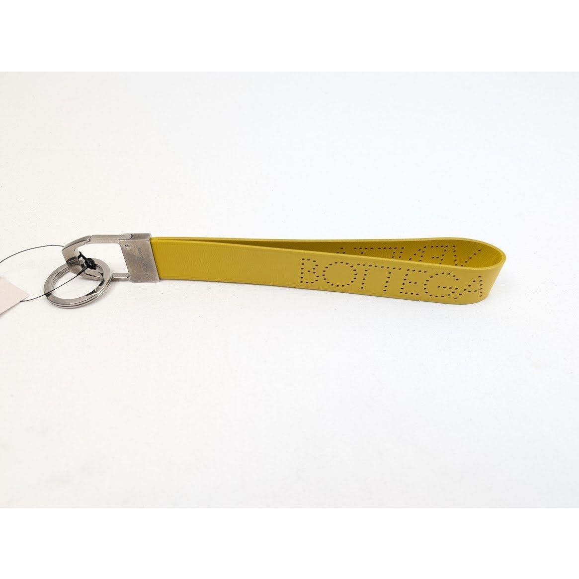 Bottega Veneta o1rshd1 Size: OS/ Nappa Logo/Ottone Keyring in Yellow/Silver Size ONE SIZE - 9 Thumbnail