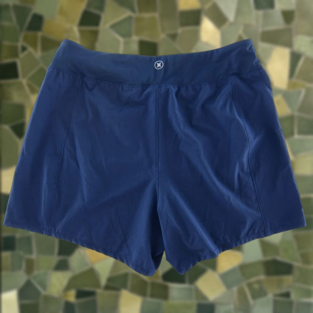 Hurley Hurley Shorts Women XXL Navy Blue Zip Pocket Stretch Womens Size 40" / US 18 - 1 Thumbnail