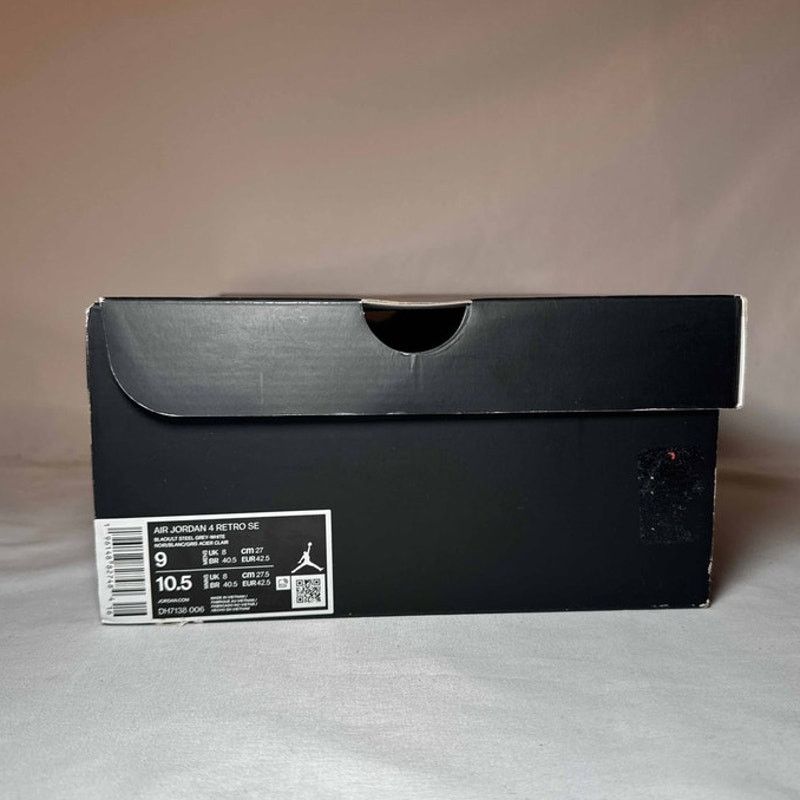 Jordan Brand × Nike Size 9 - Air Jordan 4 Retro SE Black Canvas Men's Shoes Size US 9 / EU 42 - 8 Thumbnail