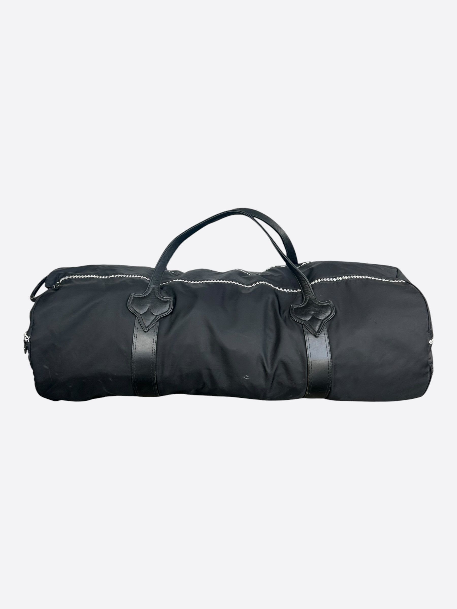 Chrome Hearts Chrome Hearts Black Nylon & Leather Fleur XL Duffel Bag Size ONE SIZE - 1 Thumbnail