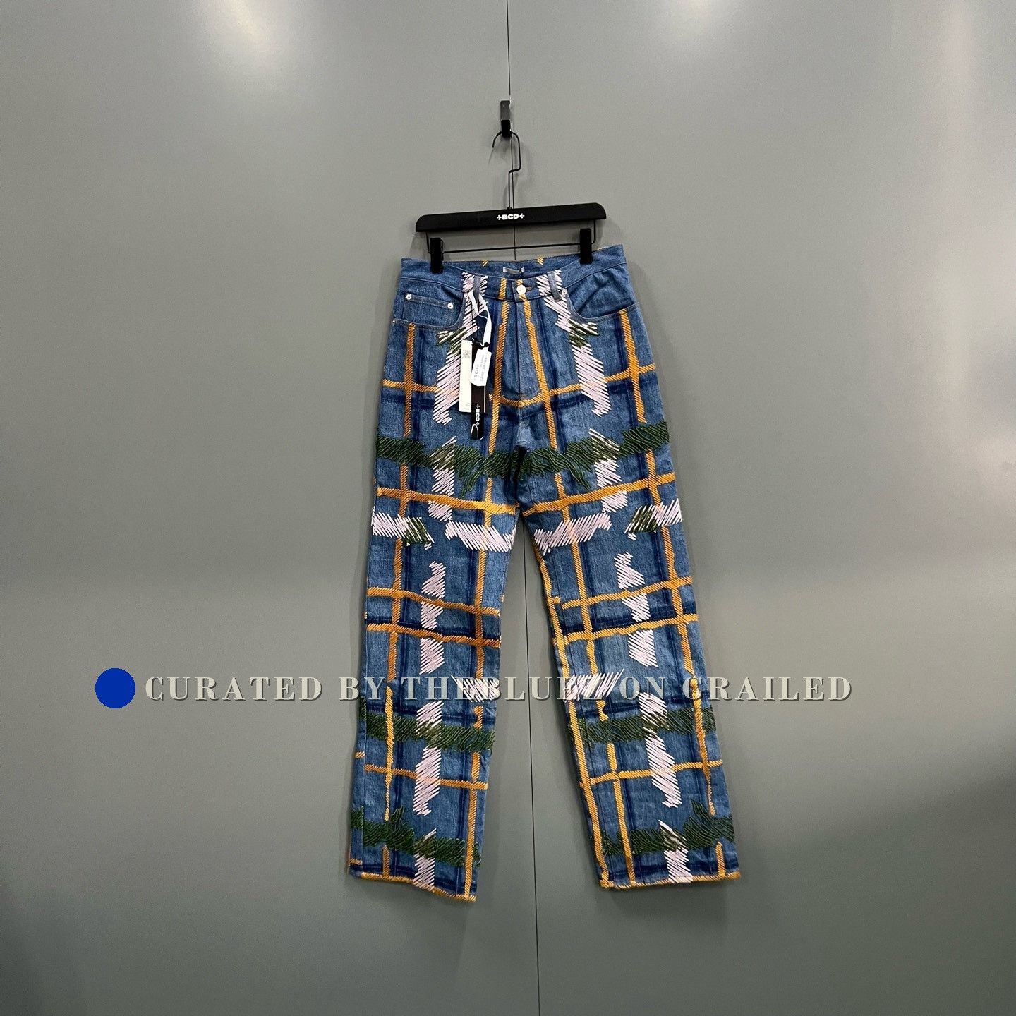 Dior Dior x Denim Tears Colorblock Check Pants Size US 31 - 1 Thumbnail