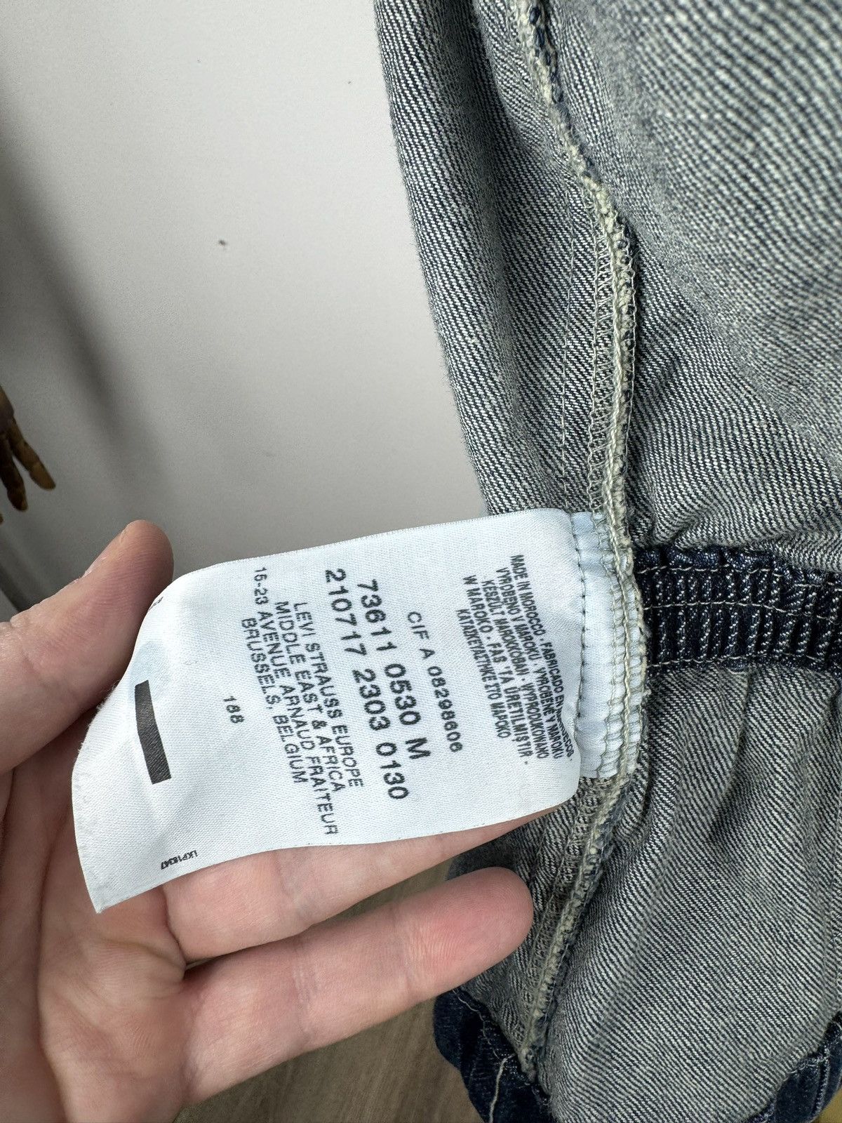 Japanese Brand × Vintage Vintage Levi’s Distressed Japanese Denim Cropped Jacket Size M / US 6-8 / IT 42-44 - 9 Thumbnail