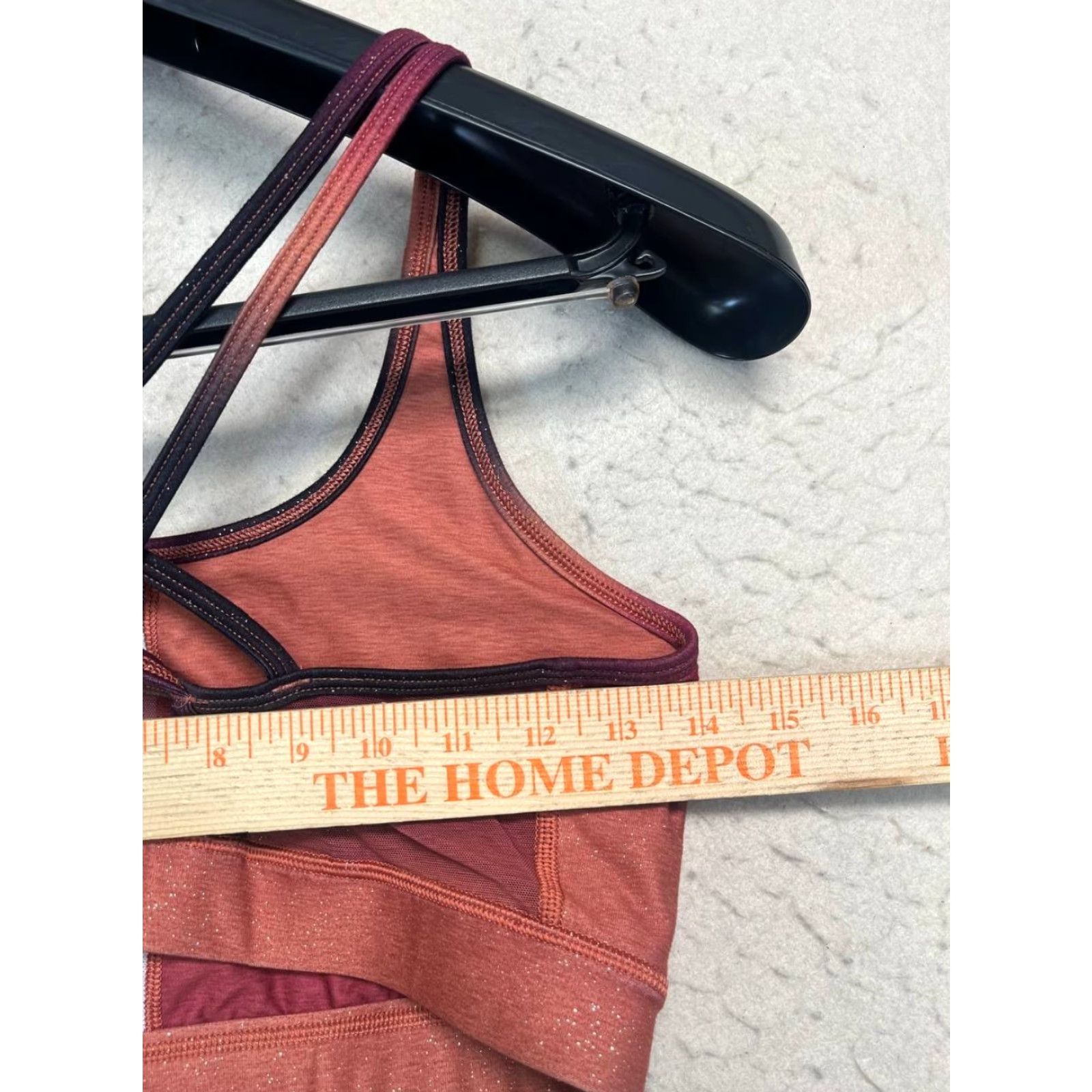 Vintage Peloton Sports Bra Shirt Women L Orange Solid Crossback Wireless Breathable Stretch Compression Gym Workout Activewear Shorts? Size ONE SIZE - 3 Thumbnail