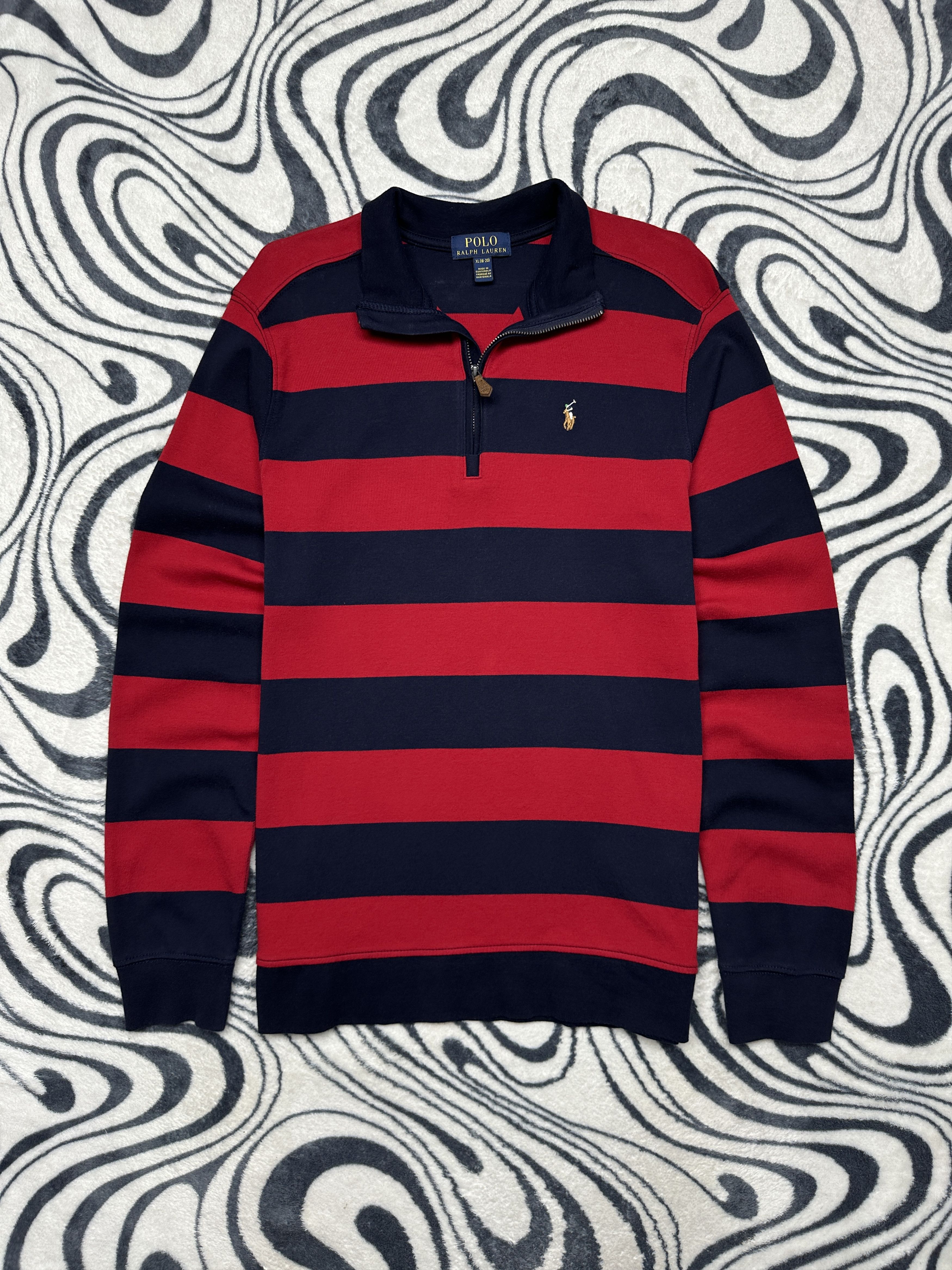 Polo Ralph Lauren Polo Ralph Lauren Mens Quarter 1\4 Zip Sweatshirt Size US S / EU 44-46 / 1 - 1 Thumbnail