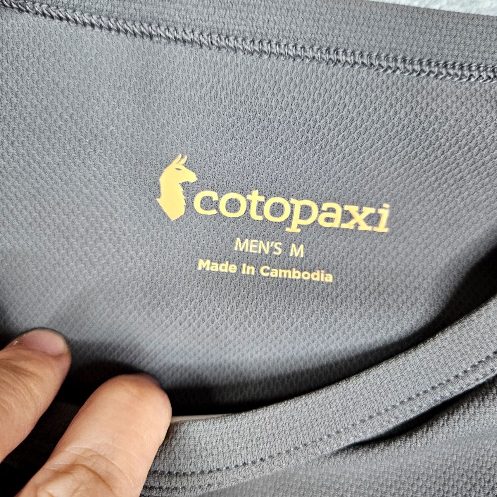 Cotopaxi COTOPAXI Men’s Dark Gray Crew Neck Long Sleeve Top M Size US M / EU 48-50 / 2 - 6 Thumbnail