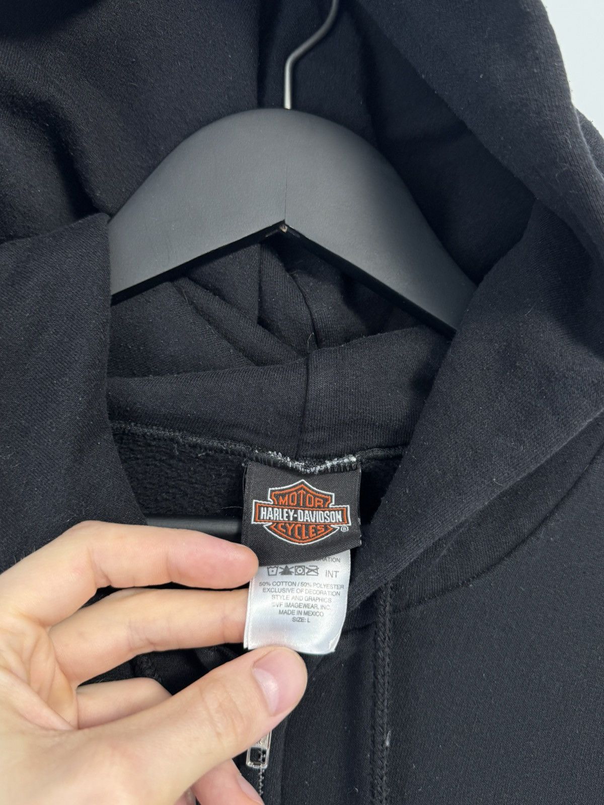 Harley Davidson 🔥Harley Davidson Vintage Y2K Style Zip Hoodie Rare Size US L / EU 52-54 / 3 - 6 Thumbnail