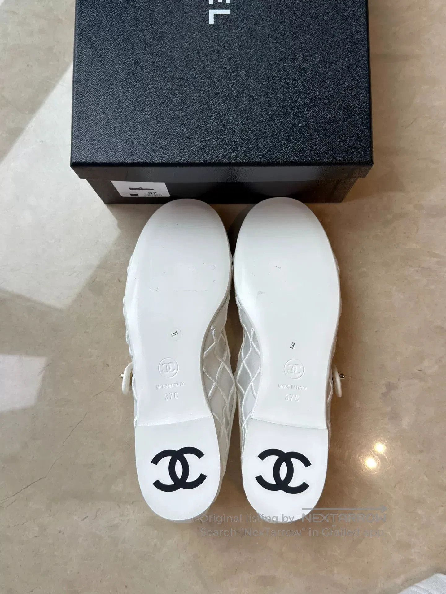 Chanel CHANEL Coco Beach White Mary Jane Shoes. Size US 6 / IT 36 - 4 Thumbnail