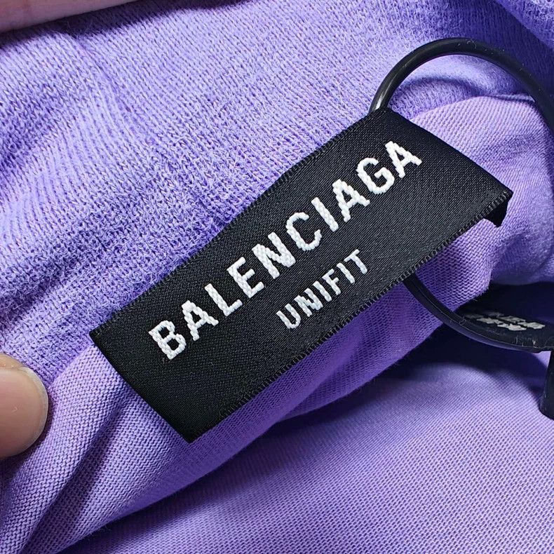 Balenciaga Balenciaga Big Hole Purple Letter Logo Hoodie Size US L / EU 52-54 / 3 - 4 Thumbnail