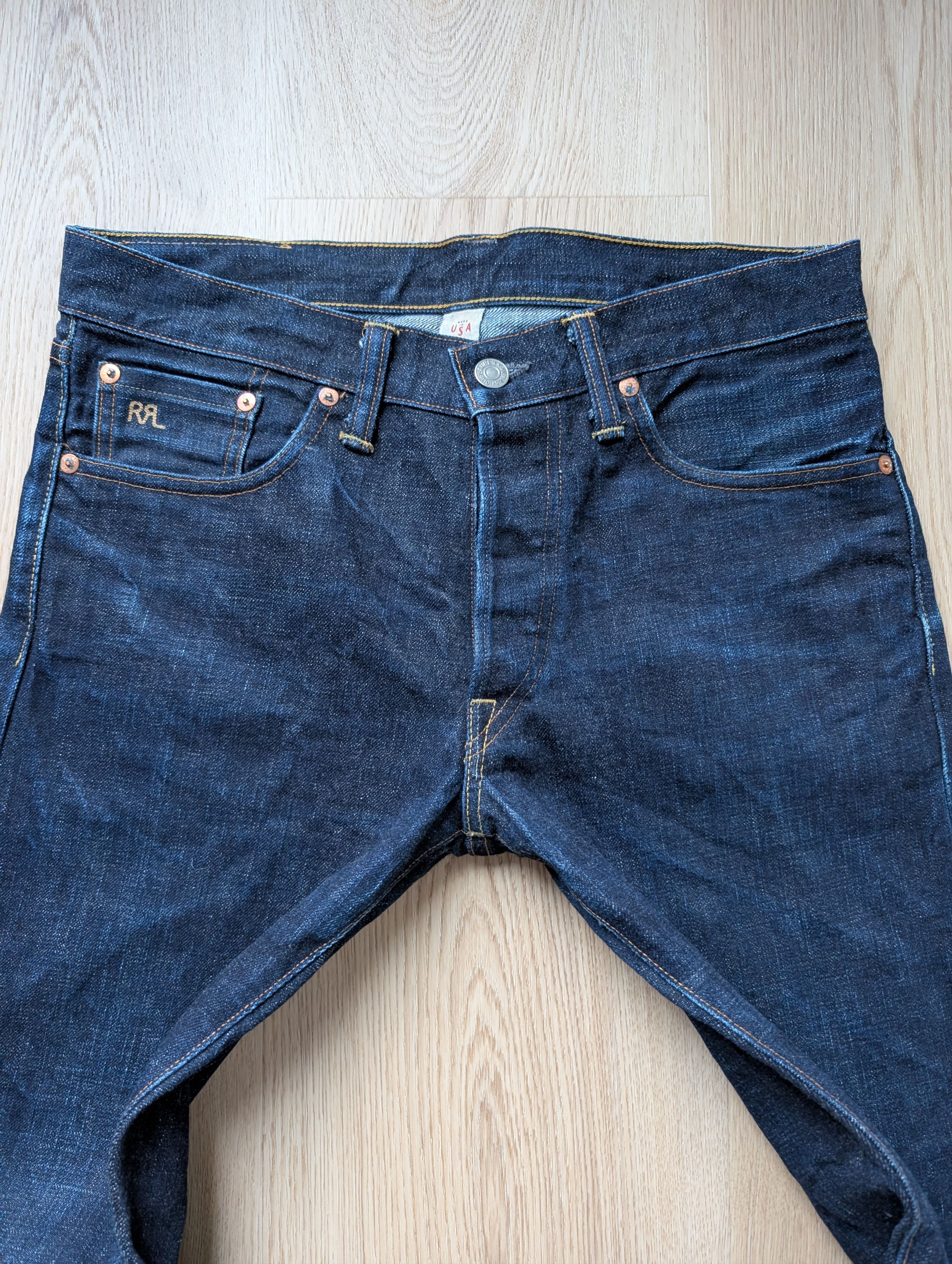 RRL Ralph Lauren RRL Slim Narrow Selvedge Jeans Woven Sanforized 30x34 Size US 30 / EU 46 - 4 Thumbnail