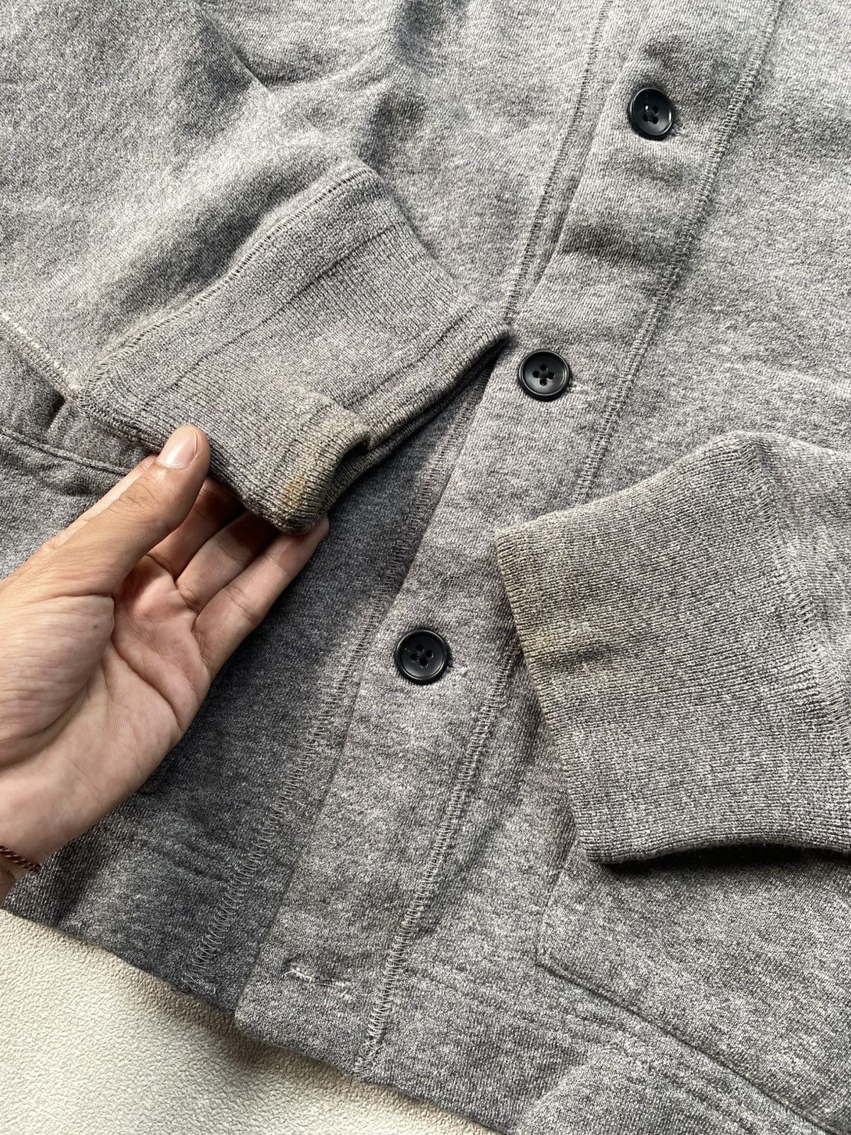 Beams Japan × Beams Plus × Japanese Brand Beams heart shawl collar cardigan jacket Size US M / EU 48-50 / 2 - 6 Thumbnail