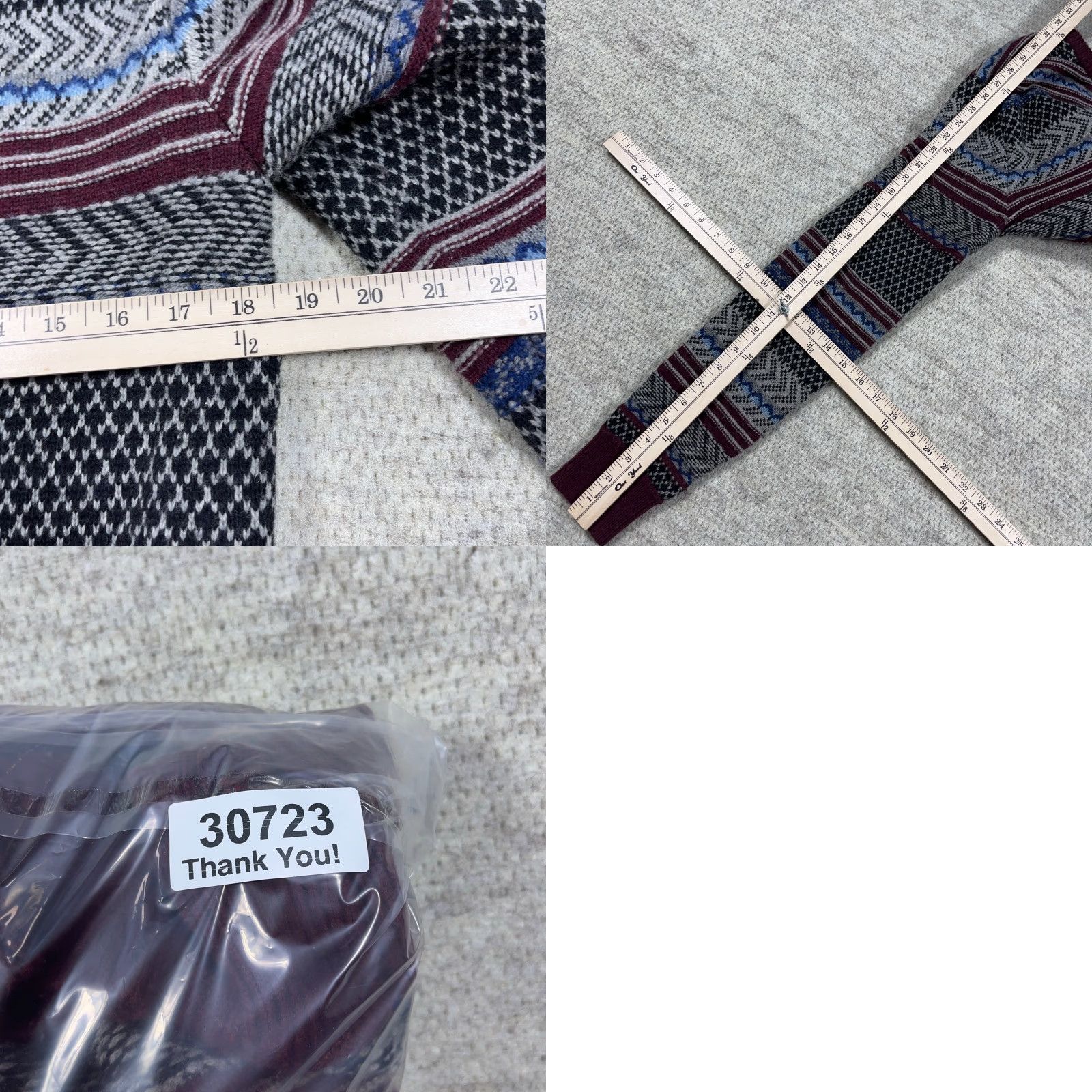 Gap VINTAGE Gap Sweater Men Medium Tall Maroon Wool Knit Mock Neck Pullover Geometric Logo 90s Retro Classic Preppy Golf Hiking Walking Size US M / EU 48-50 / 2 - 8 Thumbnail