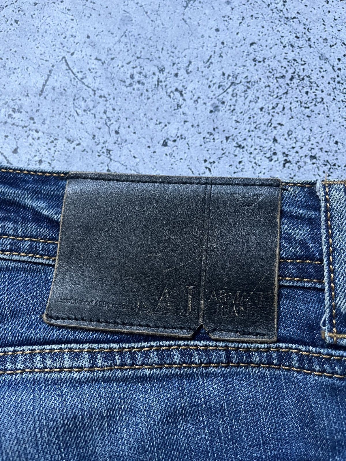 Armani × Vintage Vintage Armani Jeans Denim Metallic Logo Y2K USA Size US 34 / EU 50 - 6 Thumbnail