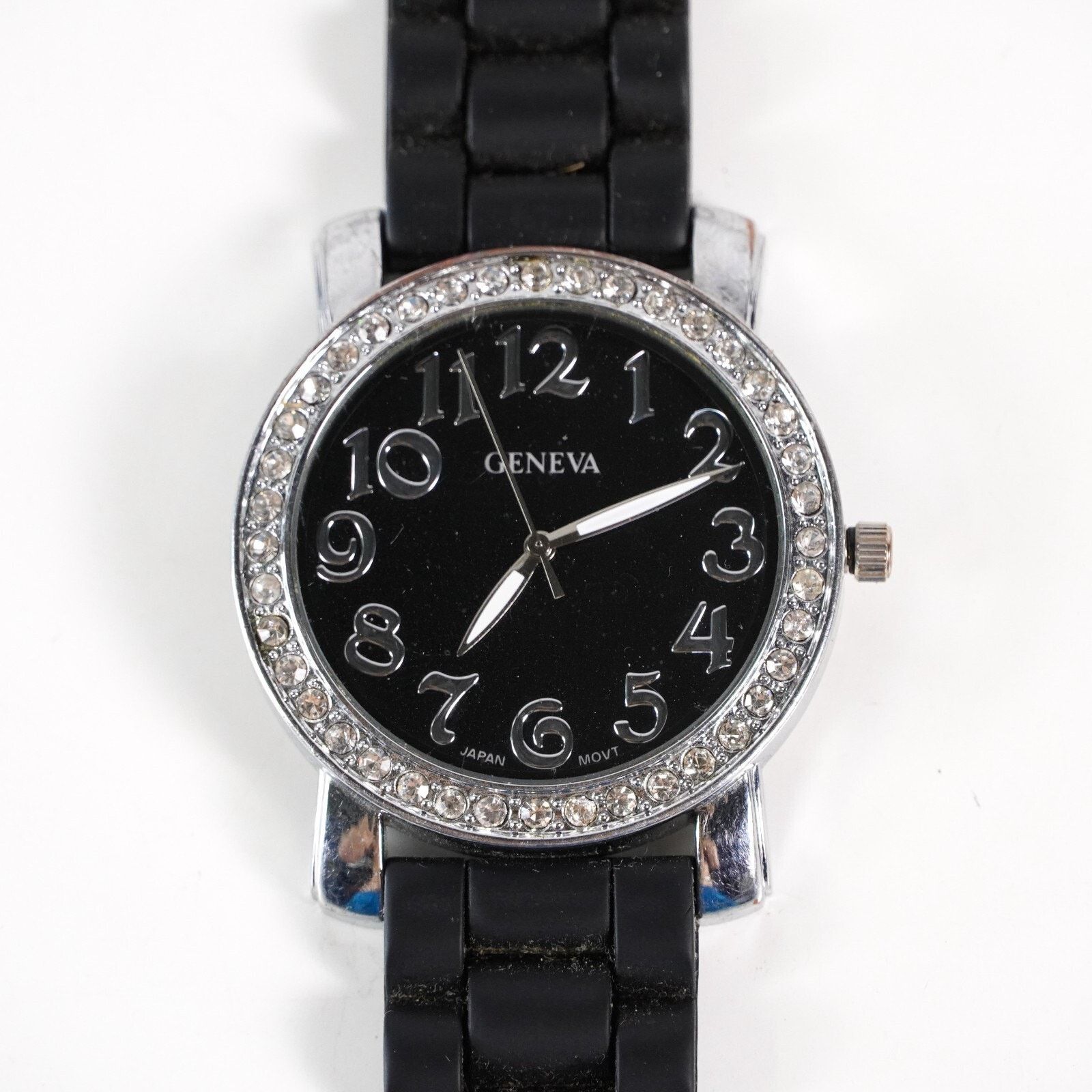 Geneva Geneva Stainless Steel Crystal Watch Bracelet Wristwatch Size ONE SIZE - 2 Thumbnail