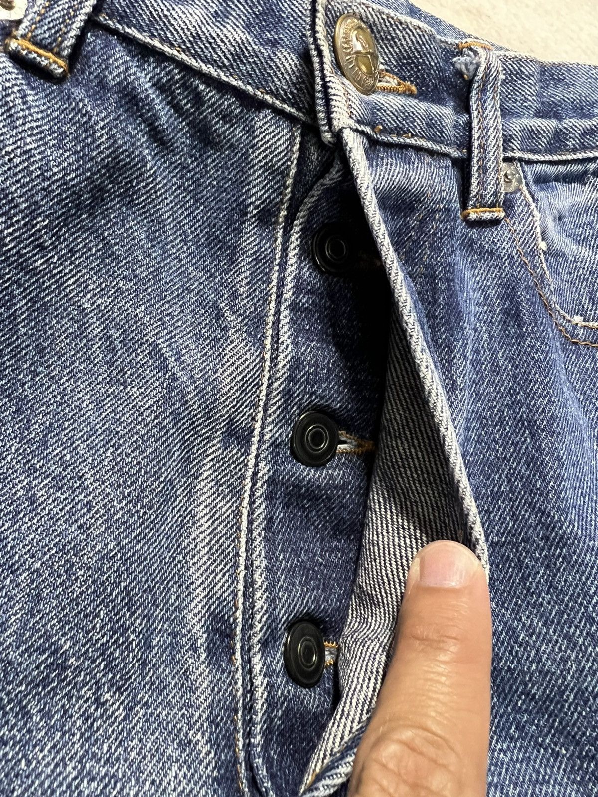 A.P.C. × If Six Was Nine 💥Selvedge Rare💥Vintage A.P.C Distress Washed Selvedge Jeans Size US 28 / EU 44 - 17 Thumbnail