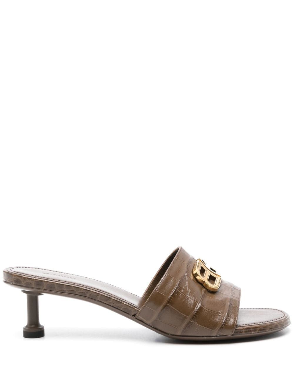 Balenciaga o1y0625 Mules in Chocolate Brown Size US 6 / IT 36 - 1 Thumbnail