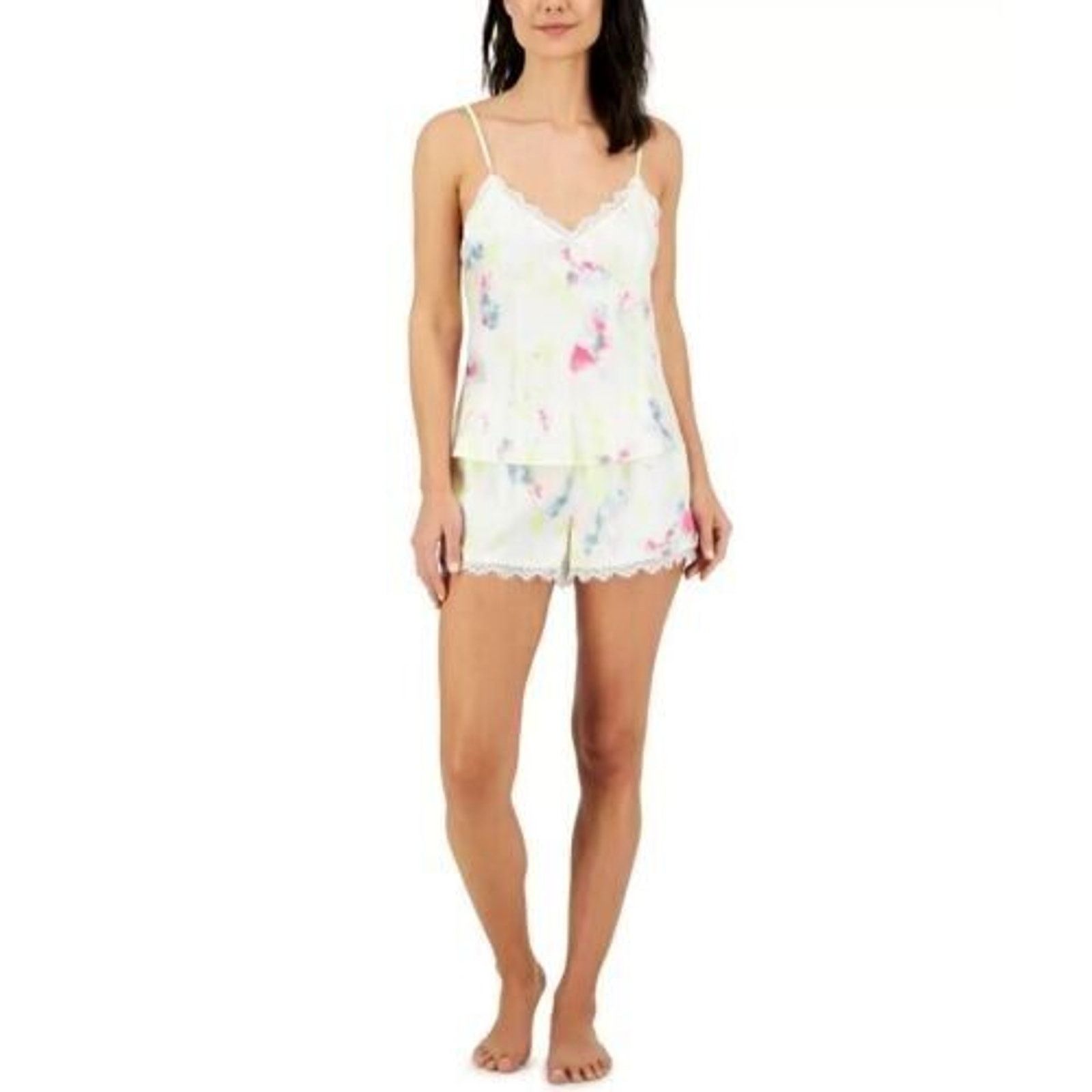The Unbranded Brand INC Int. Concepts Women Lounge Lace-Trim Pajama Set Size XL Size ONE SIZE - 1 Thumbnail