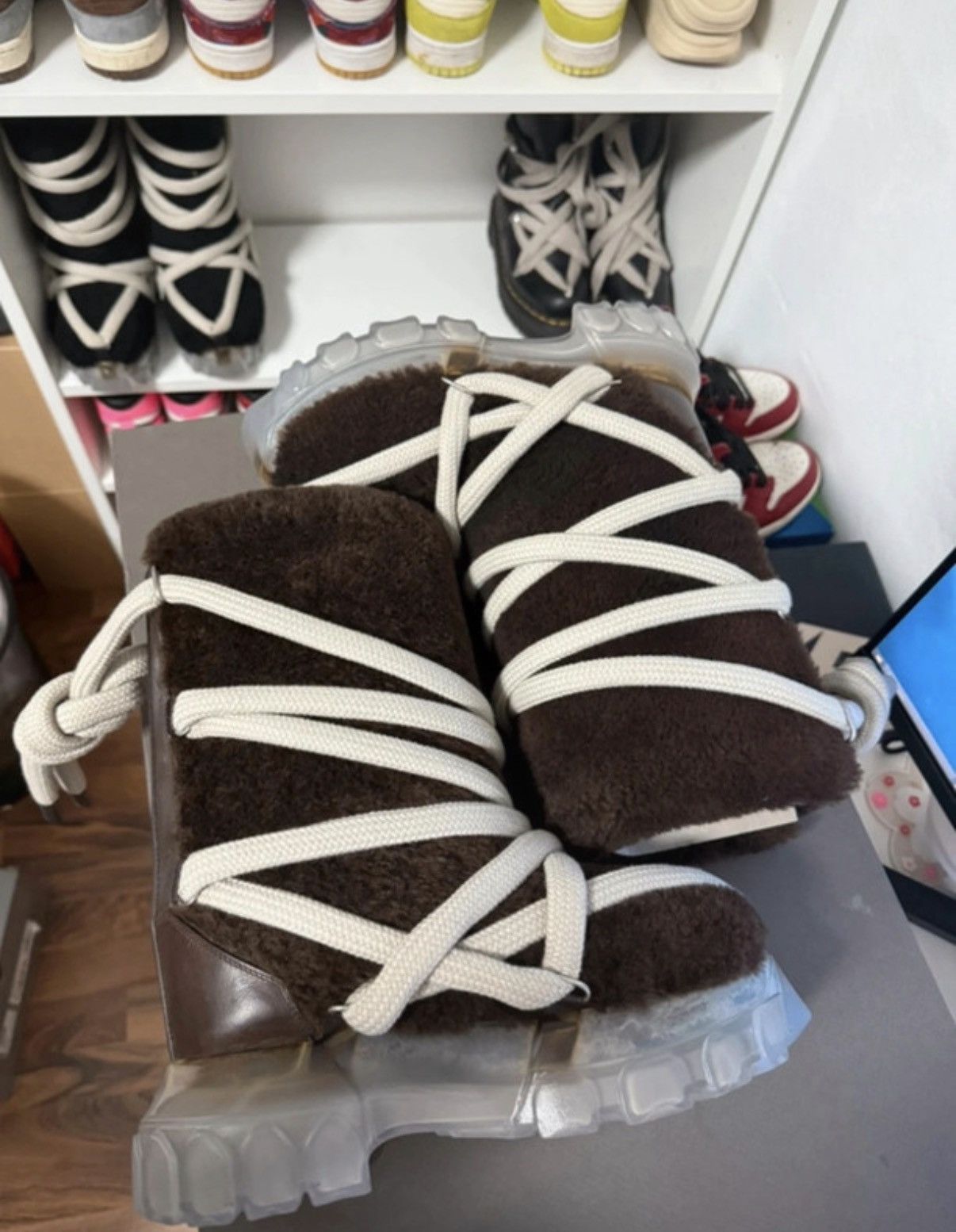 Rick Owens Rick Owens Lunar Boots Brown Size US 5 / IT 35 - 2 Thumbnail