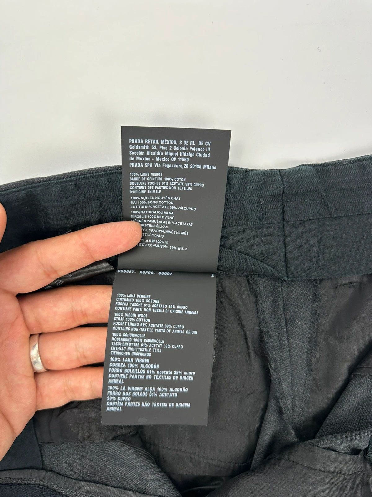 Prada Prada Milano SS2023 Raf Simons Wool Wide Legs Dress Pants Size 26" / US 2 / IT 38 - 11 Thumbnail